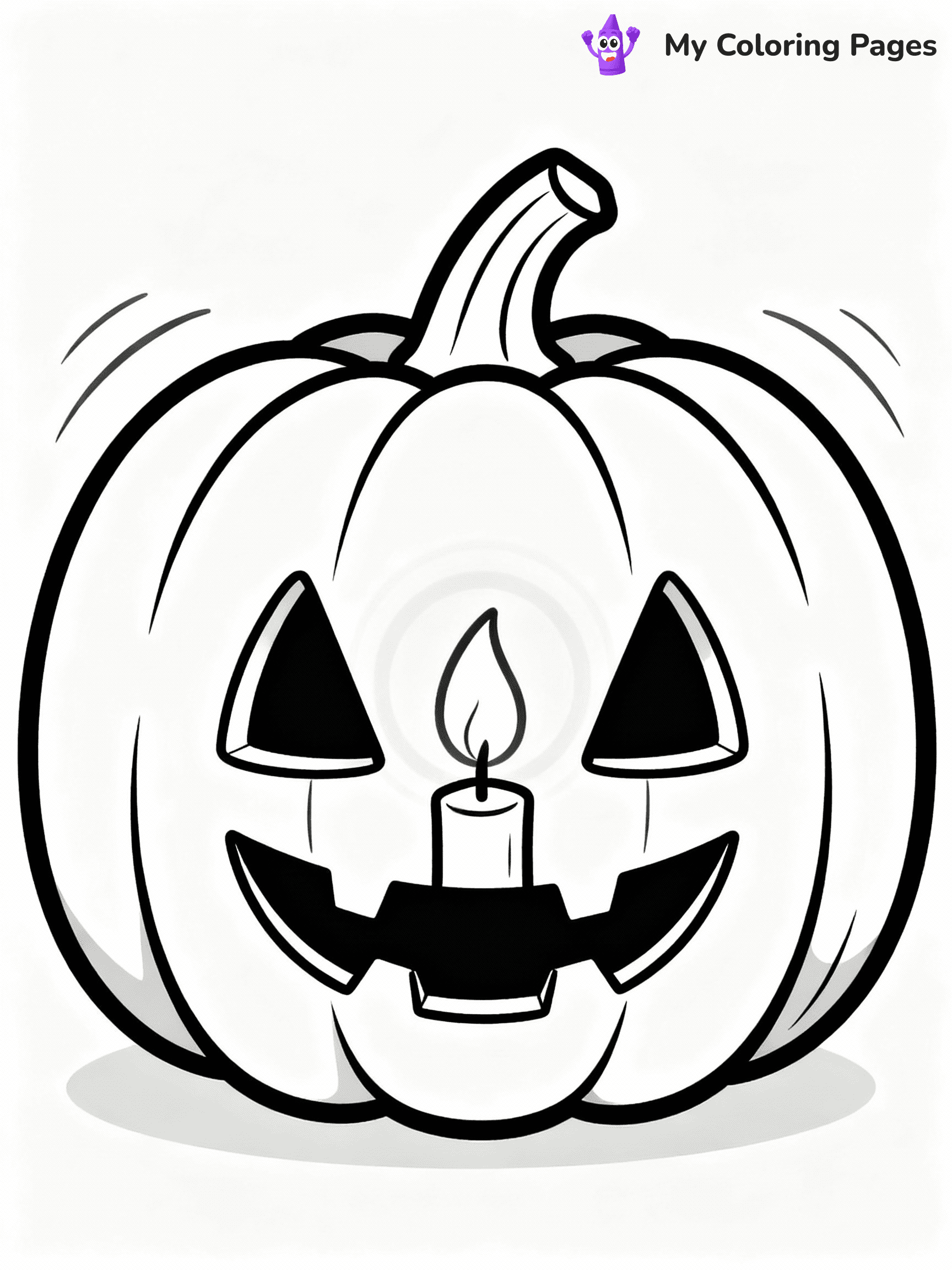 ⚠️ CRITICAL REQUIREMENT - ABSOLUTE BLACK AND WHITE ONLY ⚠️
This MUST be a BLACK AND WHITE line drawing ONLY. NO COLORS whatsoever.
- ONLY pure black lines (#000000) on pure white background (#FFFFFF)
- ABSOLUTELY NO colors, NO shading, NO gradients, NO grayscale
- If there are ANY colors in the output, the image is REJECTED
- This is a COLORING PAGE - meant to be COLORED IN by children
- The output must be UNCOLORED line art ready for coloring
⚠️ SUBJECT TO DRAW: Jack-o-lantern glowing softly, carved face visible, candle flickering inside. Important: PURE OUTLINES. NO FILLS, COLOR, SHADING, OR GREYSCALE. WHITE BACKGROUND.
(REMEMBER: Output must be BLACK AND WHITE line art only, NOT colored!)
# Flat, Friendly Cartoon Line-Art Coloring Page
You are generating a **pure black-and-white binary image** of a child-friendly cartoon scene combining characters and background scenery in one cohesive composition.
## Rendering Rules (Strict)
- Only two colors: pure black (#000000) outlines and pure white (#FFFFFF) background.
- No grayscale, shading, gradients, tints, fills, transparency, or partial pixels.
- No antialiasing or blended edges; every pixel is 100% black or white.
- No solid black fills inside shapes — all areas inside outlines must remain white.
- No dark clothing areas or filled tone blocks; all garments outlined only.
- No shadows, textures, lighting, or tonal variations.
- Must look like flat binary vector line-art for coloring pages.
## Drawing & Composition
- **Medium, consistent line weight**; clean closed outlines easy to color inside.
- **Flat, simple, child-friendly design** — no realism or 3D depth.
- Characters are **grounded on a surface**, centered and large.
- **Balanced composition** with clear silhouettes and minimal props.
## Scenery & Style
- Landmarks (e.g., mosque, CN Tower) and scenery (trees, benches, waves) drawn with **black outlines only.**
- For real-world figures, teams, or places, show accurate details using only black outlines—no text or logos. Use distinctive uniform patterns, abstract symbols, and landmark silhouettes to convey identity.
- Keep **consistent perspective**; no floating elements.
- **Style:** whimsical **Doodle Art Alley** — rounded, friendly outlines.
- May adapt shapes from **Crayola, Disney, Peppa Pig, Cocomelon** — *by shape only, never color.*
- Final output: **flat, crisp, binary (#000000/#FFFFFF)**, **no filled color or background text.**
EXTREMELYE IMPORTANT:
- PURE BINARY LINE-ART; NO FILLS (HAIR/CLOTHES/SKIN), SHADING, OR GREY.
- NO SHADING, COLOR. MUST BE WHITE BACKGROUND.
⚠️ FINAL REMINDER: Draw the subject "Jack-o-lantern glowing softly, carved face visible, candle flickering inside. Important: PURE OUTLINES. NO FILLS, COLOR, SHADING, OR GREYSCALE. WHITE BACKGROUND." as BLACK AND WHITE line art. Zero colors in output.