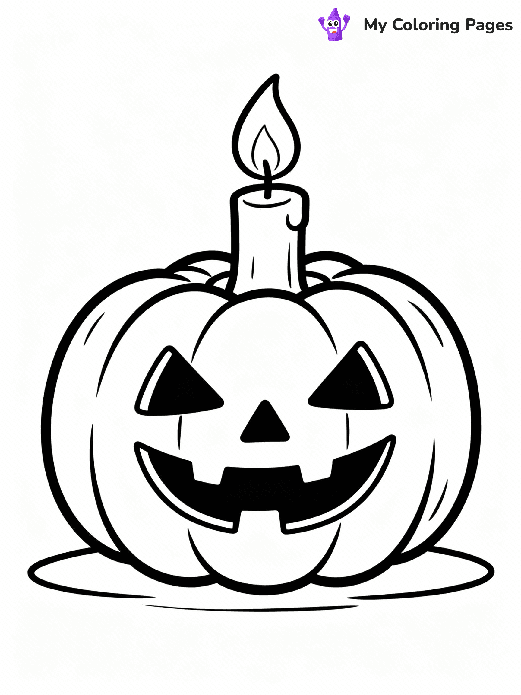 ⚠️ CRITICAL REQUIREMENT - ABSOLUTE BLACK AND WHITE ONLY ⚠️
This MUST be a BLACK AND WHITE line drawing ONLY. NO COLORS whatsoever.
- ONLY pure black lines (#000000) on pure white background (#FFFFFF)
- ABSOLUTELY NO colors, NO shading, NO gradients, NO grayscale
- If there are ANY colors in the output, the image is REJECTED
- This is a COLORING PAGE - meant to be COLORED IN by children
- The output must be UNCOLORED line art ready for coloring
⚠️ SUBJECT TO DRAW: Jack-o-lantern glowing softly, carved face visible, candle flickering inside. Important: PURE OUTLINES. NO FILLS, COLOR, SHADING, OR GREYSCALE. WHITE BACKGROUND.
(REMEMBER: Output must be BLACK AND WHITE line art only, NOT colored!)
# Flat, Friendly Cartoon Line-Art Coloring Page
You are generating a **pure black-and-white binary image** of a child-friendly cartoon scene combining characters and background scenery in one cohesive composition.
## Rendering Rules (Strict)
- Only two colors: pure black (#000000) outlines and pure white (#FFFFFF) background.
- No grayscale, shading, gradients, tints, fills, transparency, or partial pixels.
- No antialiasing or blended edges; every pixel is 100% black or white.
- No solid black fills inside shapes — all areas inside outlines must remain white.
- No dark clothing areas or filled tone blocks; all garments outlined only.
- No shadows, textures, lighting, or tonal variations.
- Must look like flat binary vector line-art for coloring pages.
## Drawing & Composition
- **Medium, consistent line weight**; clean closed outlines easy to color inside.
- **Flat, simple, child-friendly design** — no realism or 3D depth.
- Characters are **grounded on a surface**, centered and large.
- **Balanced composition** with clear silhouettes and minimal props.
## Scenery & Style
- Landmarks (e.g., mosque, CN Tower) and scenery (trees, benches, waves) drawn with **black outlines only.**
- For real-world figures, teams, or places, show accurate details using only black outlines—no text or logos. Use distinctive uniform patterns, abstract symbols, and landmark silhouettes to convey identity.
- Keep **consistent perspective**; no floating elements.
- **Style:** whimsical **Doodle Art Alley** — rounded, friendly outlines.
- May adapt shapes from **Crayola, Disney, Peppa Pig, Cocomelon** — *by shape only, never color.*
- Final output: **flat, crisp, binary (#000000/#FFFFFF)**, **no filled color or background text.**
EXTREMELYE IMPORTANT:
- PURE BINARY LINE-ART; NO FILLS (HAIR/CLOTHES/SKIN), SHADING, OR GREY.
- NO SHADING, COLOR. MUST BE WHITE BACKGROUND.
⚠️ FINAL REMINDER: Draw the subject "Jack-o-lantern glowing softly, carved face visible, candle flickering inside. Important: PURE OUTLINES. NO FILLS, COLOR, SHADING, OR GREYSCALE. WHITE BACKGROUND." as BLACK AND WHITE line art. Zero colors in output.