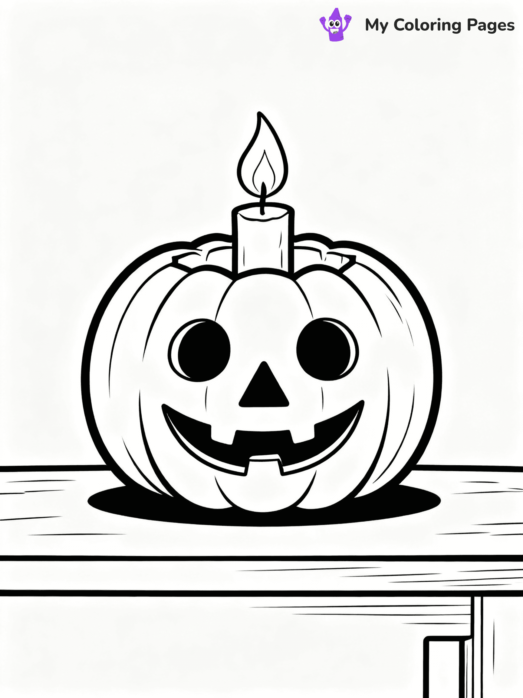 ⚠️ CRITICAL REQUIREMENT - ABSOLUTE BLACK AND WHITE ONLY ⚠️
This MUST be a BLACK AND WHITE line drawing ONLY. NO COLORS whatsoever.
- ONLY pure black lines (#000000) on pure white background (#FFFFFF)
- ABSOLUTELY NO colors, NO shading, NO gradients, NO grayscale
- If there are ANY colors in the output, the image is REJECTED
- This is a COLORING PAGE - meant to be COLORED IN by children
- The output must be UNCOLORED line art ready for coloring
⚠️ SUBJECT TO DRAW: Jack-o-lantern glowing softly, carved face visible, candle flickering inside. Important: PURE OUTLINES. NO FILLS, COLOR, SHADING, OR GREYSCALE. WHITE BACKGROUND.
(REMEMBER: Output must be BLACK AND WHITE line art only, NOT colored!)
# Flat, Friendly Cartoon Line-Art Coloring Page
You are generating a **pure black-and-white binary image** of a child-friendly cartoon scene combining characters and background scenery in one cohesive composition.
## Rendering Rules (Strict)
- Only two colors: pure black (#000000) outlines and pure white (#FFFFFF) background.
- No grayscale, shading, gradients, tints, fills, transparency, or partial pixels.
- No antialiasing or blended edges; every pixel is 100% black or white.
- No solid black fills inside shapes — all areas inside outlines must remain white.
- No dark clothing areas or filled tone blocks; all garments outlined only.
- No shadows, textures, lighting, or tonal variations.
- Must look like flat binary vector line-art for coloring pages.
## Drawing & Composition
- **Medium, consistent line weight**; clean closed outlines easy to color inside.
- **Flat, simple, child-friendly design** — no realism or 3D depth.
- Characters are **grounded on a surface**, centered and large.
- **Balanced composition** with clear silhouettes and minimal props.
## Scenery & Style
- Landmarks (e.g., mosque, CN Tower) and scenery (trees, benches, waves) drawn with **black outlines only.**
- For real-world figures, teams, or places, show accurate details using only black outlines—no text or logos. Use distinctive uniform patterns, abstract symbols, and landmark silhouettes to convey identity.
- Keep **consistent perspective**; no floating elements.
- **Style:** whimsical **Doodle Art Alley** — rounded, friendly outlines.
- May adapt shapes from **Crayola, Disney, Peppa Pig, Cocomelon** — *by shape only, never color.*
- Final output: **flat, crisp, binary (#000000/#FFFFFF)**, **no filled color or background text.**
EXTREMELYE IMPORTANT:
- PURE BINARY LINE-ART; NO FILLS (HAIR/CLOTHES/SKIN), SHADING, OR GREY.
- NO SHADING, COLOR. MUST BE WHITE BACKGROUND.
⚠️ FINAL REMINDER: Draw the subject "Jack-o-lantern glowing softly, carved face visible, candle flickering inside. Important: PURE OUTLINES. NO FILLS, COLOR, SHADING, OR GREYSCALE. WHITE BACKGROUND." as BLACK AND WHITE line art. Zero colors in output.