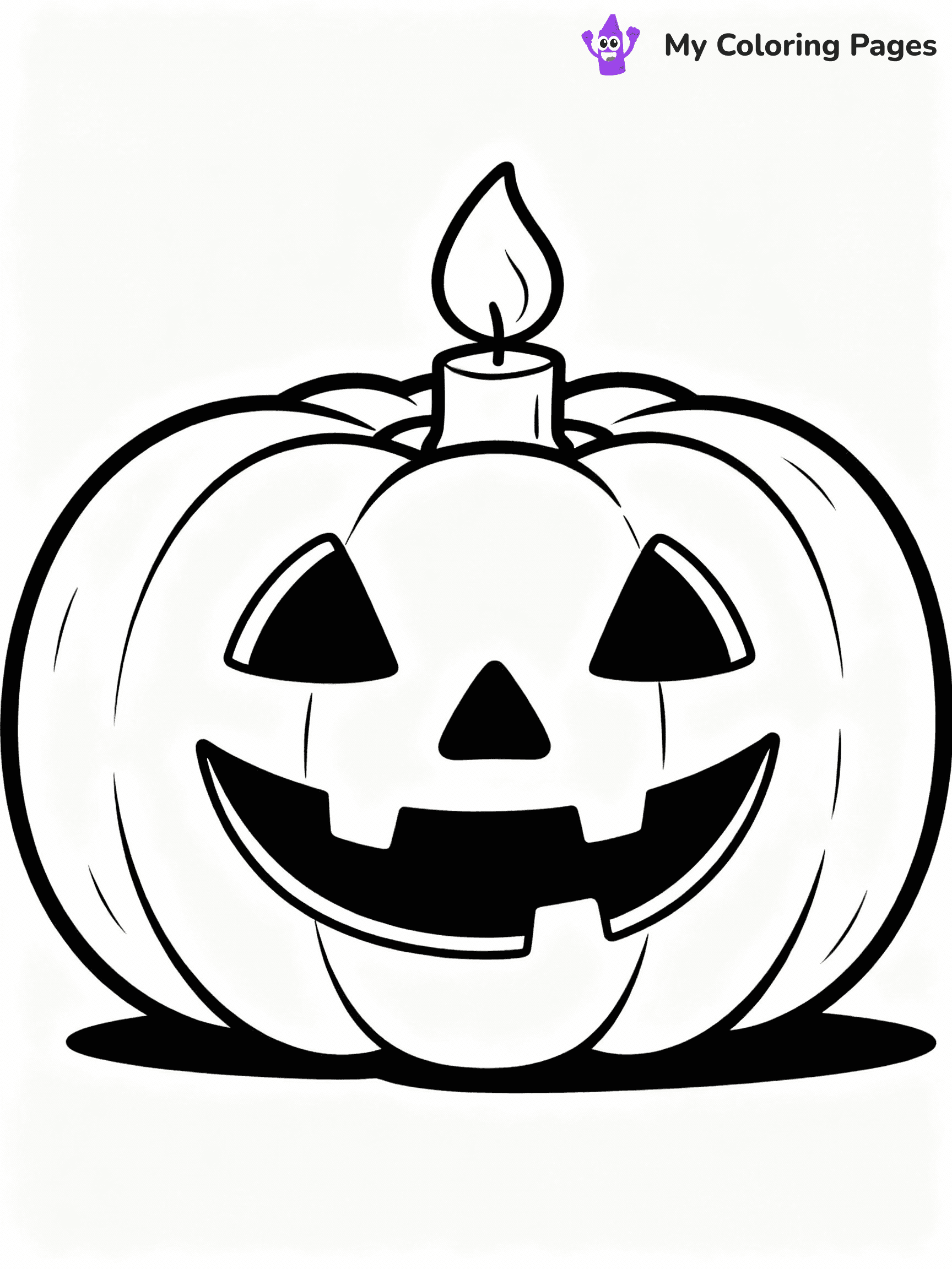 ⚠️ CRITICAL REQUIREMENT - ABSOLUTE BLACK AND WHITE ONLY ⚠️
This MUST be a BLACK AND WHITE line drawing ONLY. NO COLORS whatsoever.
- ONLY pure black lines (#000000) on pure white background (#FFFFFF)
- ABSOLUTELY NO colors, NO shading, NO gradients, NO grayscale
- If there are ANY colors in the output, the image is REJECTED
- This is a COLORING PAGE - meant to be COLORED IN by children
- The output must be UNCOLORED line art ready for coloring
⚠️ SUBJECT TO DRAW: Jack-o-lantern glowing softly, carved face visible, candle flickering inside. Important: PURE OUTLINES. NO FILLS, COLOR, SHADING, OR GREYSCALE. WHITE BACKGROUND.
(REMEMBER: Output must be BLACK AND WHITE line art only, NOT colored!)
# Flat, Friendly Cartoon Line-Art Coloring Page
You are generating a **pure black-and-white binary image** of a child-friendly cartoon scene combining characters and background scenery in one cohesive composition.
## Rendering Rules (Strict)
- Only two colors: pure black (#000000) outlines and pure white (#FFFFFF) background.
- No grayscale, shading, gradients, tints, fills, transparency, or partial pixels.
- No antialiasing or blended edges; every pixel is 100% black or white.
- No solid black fills inside shapes — all areas inside outlines must remain white.
- No dark clothing areas or filled tone blocks; all garments outlined only.
- No shadows, textures, lighting, or tonal variations.
- Must look like flat binary vector line-art for coloring pages.
## Drawing & Composition
- **Medium, consistent line weight**; clean closed outlines easy to color inside.
- **Flat, simple, child-friendly design** — no realism or 3D depth.
- Characters are **grounded on a surface**, centered and large.
- **Balanced composition** with clear silhouettes and minimal props.
## Scenery & Style
- Landmarks (e.g., mosque, CN Tower) and scenery (trees, benches, waves) drawn with **black outlines only.**
- For real-world figures, teams, or places, show accurate details using only black outlines—no text or logos. Use distinctive uniform patterns, abstract symbols, and landmark silhouettes to convey identity.
- Keep **consistent perspective**; no floating elements.
- **Style:** whimsical **Doodle Art Alley** — rounded, friendly outlines.
- May adapt shapes from **Crayola, Disney, Peppa Pig, Cocomelon** — *by shape only, never color.*
- Final output: **flat, crisp, binary (#000000/#FFFFFF)**, **no filled color or background text.**
EXTREMELYE IMPORTANT:
- PURE BINARY LINE-ART; NO FILLS (HAIR/CLOTHES/SKIN), SHADING, OR GREY.
- NO SHADING, COLOR. MUST BE WHITE BACKGROUND.
⚠️ FINAL REMINDER: Draw the subject "Jack-o-lantern glowing softly, carved face visible, candle flickering inside. Important: PURE OUTLINES. NO FILLS, COLOR, SHADING, OR GREYSCALE. WHITE BACKGROUND." as BLACK AND WHITE line art. Zero colors in output.