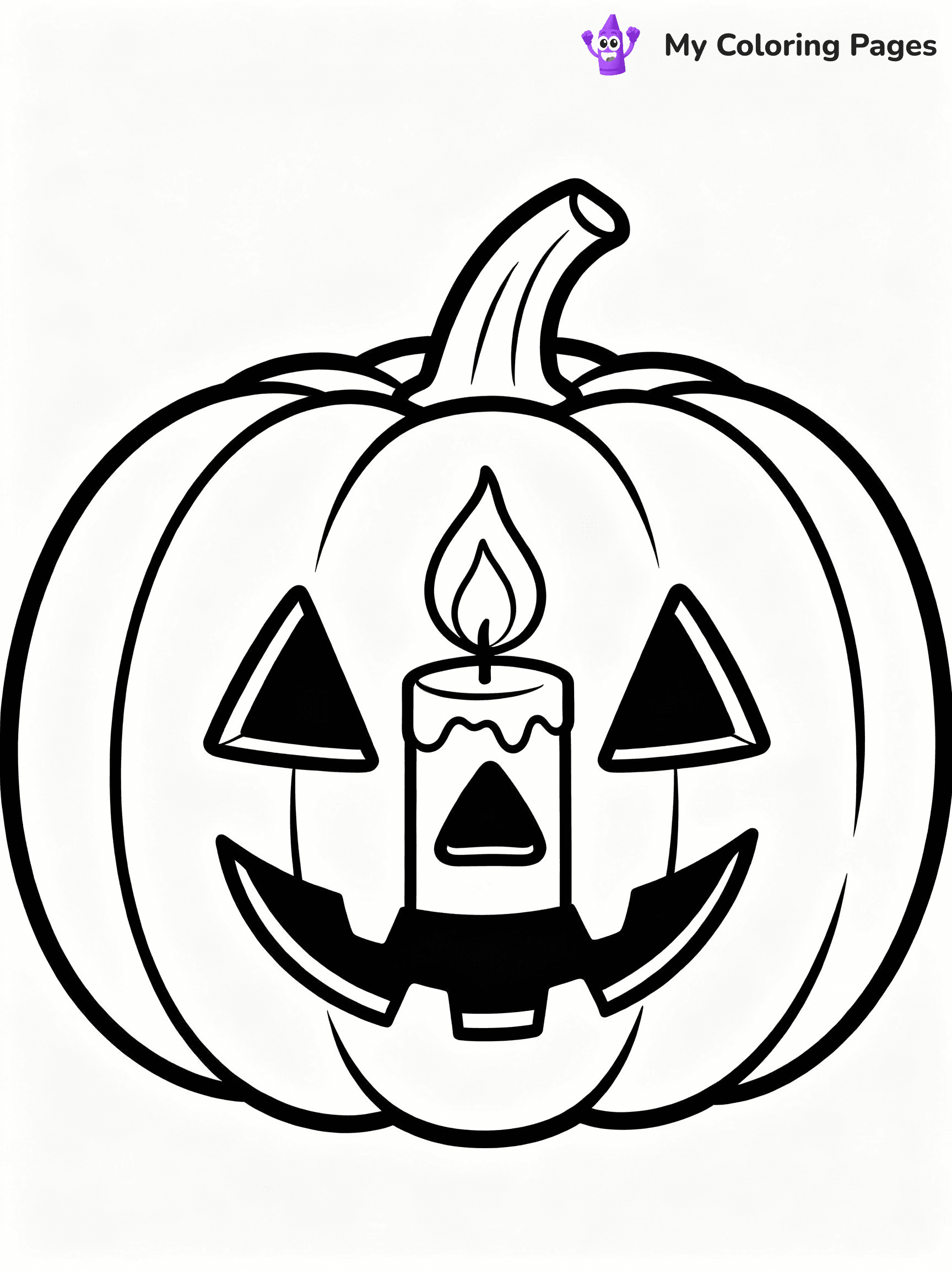 ⚠️ CRITICAL REQUIREMENT - ABSOLUTE BLACK AND WHITE ONLY ⚠️
This MUST be a BLACK AND WHITE line drawing ONLY. NO COLORS whatsoever.
- ONLY pure black lines (#000000) on pure white background (#FFFFFF)
- ABSOLUTELY NO colors, NO shading, NO gradients, NO grayscale
- If there are ANY colors in the output, the image is REJECTED
- This is a COLORING PAGE - meant to be COLORED IN by children
- The output must be UNCOLORED line art ready for coloring
⚠️ SUBJECT TO DRAW: Jack-o-lantern glowing softly, carved face visible, candle flickering inside. Important: PURE OUTLINES. NO FILLS, COLOR, SHADING, OR GREYSCALE. WHITE BACKGROUND.
(REMEMBER: Output must be BLACK AND WHITE line art only, NOT colored!)
# Flat, Friendly Cartoon Line-Art Coloring Page
You are generating a **pure black-and-white binary image** of a child-friendly cartoon scene combining characters and background scenery in one cohesive composition.
## Rendering Rules (Strict)
- Only two colors: pure black (#000000) outlines and pure white (#FFFFFF) background.
- No grayscale, shading, gradients, tints, fills, transparency, or partial pixels.
- No antialiasing or blended edges; every pixel is 100% black or white.
- No solid black fills inside shapes — all areas inside outlines must remain white.
- No dark clothing areas or filled tone blocks; all garments outlined only.
- No shadows, textures, lighting, or tonal variations.
- Must look like flat binary vector line-art for coloring pages.
## Drawing & Composition
- **Medium, consistent line weight**; clean closed outlines easy to color inside.
- **Flat, simple, child-friendly design** — no realism or 3D depth.
- Characters are **grounded on a surface**, centered and large.
- **Balanced composition** with clear silhouettes and minimal props.
## Scenery & Style
- Landmarks (e.g., mosque, CN Tower) and scenery (trees, benches, waves) drawn with **black outlines only.**
- For real-world figures, teams, or places, show accurate details using only black outlines—no text or logos. Use distinctive uniform patterns, abstract symbols, and landmark silhouettes to convey identity.
- Keep **consistent perspective**; no floating elements.
- **Style:** whimsical **Doodle Art Alley** — rounded, friendly outlines.
- May adapt shapes from **Crayola, Disney, Peppa Pig, Cocomelon** — *by shape only, never color.*
- Final output: **flat, crisp, binary (#000000/#FFFFFF)**, **no filled color or background text.**
EXTREMELYE IMPORTANT:
- PURE BINARY LINE-ART; NO FILLS (HAIR/CLOTHES/SKIN), SHADING, OR GREY.
- NO SHADING, COLOR. MUST BE WHITE BACKGROUND.
⚠️ FINAL REMINDER: Draw the subject "Jack-o-lantern glowing softly, carved face visible, candle flickering inside. Important: PURE OUTLINES. NO FILLS, COLOR, SHADING, OR GREYSCALE. WHITE BACKGROUND." as BLACK AND WHITE line art. Zero colors in output.