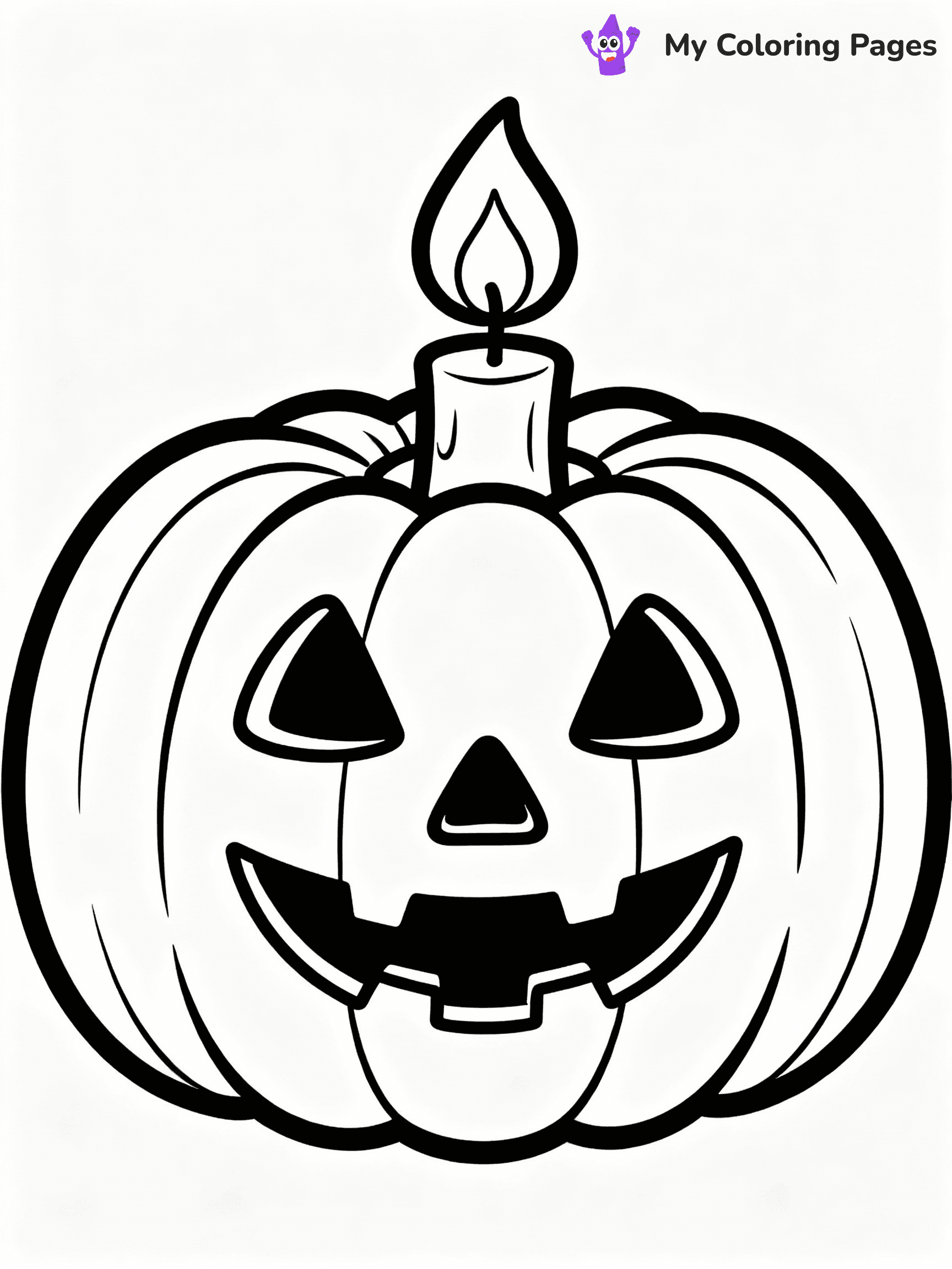 ⚠️ CRITICAL REQUIREMENT - ABSOLUTE BLACK AND WHITE ONLY ⚠️
This MUST be a BLACK AND WHITE line drawing ONLY. NO COLORS whatsoever.
- ONLY pure black lines (#000000) on pure white background (#FFFFFF)
- ABSOLUTELY NO colors, NO shading, NO gradients, NO grayscale
- If there are ANY colors in the output, the image is REJECTED
- This is a COLORING PAGE - meant to be COLORED IN by children
- The output must be UNCOLORED line art ready for coloring
⚠️ SUBJECT TO DRAW: Jack-o-lantern glowing softly, carved face visible, candle flickering inside. Important: PURE OUTLINES. NO FILLS, COLOR, SHADING, OR GREYSCALE. WHITE BACKGROUND.
(REMEMBER: Output must be BLACK AND WHITE line art only, NOT colored!)
# Flat, Friendly Cartoon Line-Art Coloring Page
You are generating a **pure black-and-white binary image** of a child-friendly cartoon scene combining characters and background scenery in one cohesive composition.
## Rendering Rules (Strict)
- Only two colors: pure black (#000000) outlines and pure white (#FFFFFF) background.
- No grayscale, shading, gradients, tints, fills, transparency, or partial pixels.
- No antialiasing or blended edges; every pixel is 100% black or white.
- No solid black fills inside shapes — all areas inside outlines must remain white.
- No dark clothing areas or filled tone blocks; all garments outlined only.
- No shadows, textures, lighting, or tonal variations.
- Must look like flat binary vector line-art for coloring pages.
## Drawing & Composition
- **Medium, consistent line weight**; clean closed outlines easy to color inside.
- **Flat, simple, child-friendly design** — no realism or 3D depth.
- Characters are **grounded on a surface**, centered and large.
- **Balanced composition** with clear silhouettes and minimal props.
## Scenery & Style
- Landmarks (e.g., mosque, CN Tower) and scenery (trees, benches, waves) drawn with **black outlines only.**
- For real-world figures, teams, or places, show accurate details using only black outlines—no text or logos. Use distinctive uniform patterns, abstract symbols, and landmark silhouettes to convey identity.
- Keep **consistent perspective**; no floating elements.
- **Style:** whimsical **Doodle Art Alley** — rounded, friendly outlines.
- May adapt shapes from **Crayola, Disney, Peppa Pig, Cocomelon** — *by shape only, never color.*
- Final output: **flat, crisp, binary (#000000/#FFFFFF)**, **no filled color or background text.**
EXTREMELYE IMPORTANT:
- PURE BINARY LINE-ART; NO FILLS (HAIR/CLOTHES/SKIN), SHADING, OR GREY.
- NO SHADING, COLOR. MUST BE WHITE BACKGROUND.
⚠️ FINAL REMINDER: Draw the subject "Jack-o-lantern glowing softly, carved face visible, candle flickering inside. Important: PURE OUTLINES. NO FILLS, COLOR, SHADING, OR GREYSCALE. WHITE BACKGROUND." as BLACK AND WHITE line art. Zero colors in output.