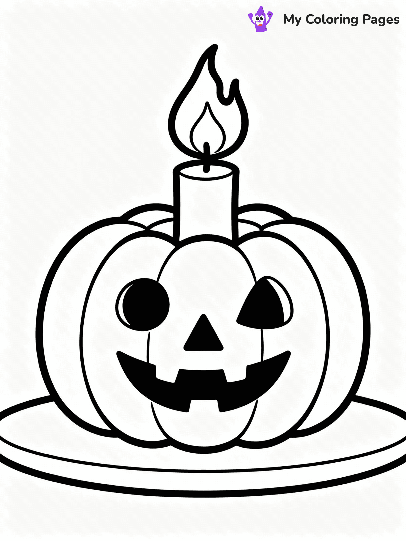 ⚠️ CRITICAL REQUIREMENT - ABSOLUTE BLACK AND WHITE ONLY ⚠️
This MUST be a BLACK AND WHITE line drawing ONLY. NO COLORS whatsoever.
- ONLY pure black lines (#000000) on pure white background (#FFFFFF)
- ABSOLUTELY NO colors, NO shading, NO gradients, NO grayscale
- If there are ANY colors in the output, the image is REJECTED
- This is a COLORING PAGE - meant to be COLORED IN by children
- The output must be UNCOLORED line art ready for coloring
⚠️ SUBJECT TO DRAW: Jack-o-lantern glowing softly, carved face visible, candle flickering inside. Important: PURE OUTLINES. NO FILLS, COLOR, SHADING, OR GREYSCALE. WHITE BACKGROUND.
(REMEMBER: Output must be BLACK AND WHITE line art only, NOT colored!)
# Flat, Friendly Cartoon Line-Art Coloring Page
You are generating a **pure black-and-white binary image** of a child-friendly cartoon scene combining characters and background scenery in one cohesive composition.
## Rendering Rules (Strict)
- Only two colors: pure black (#000000) outlines and pure white (#FFFFFF) background.
- No grayscale, shading, gradients, tints, fills, transparency, or partial pixels.
- No antialiasing or blended edges; every pixel is 100% black or white.
- No solid black fills inside shapes — all areas inside outlines must remain white.
- No dark clothing areas or filled tone blocks; all garments outlined only.
- No shadows, textures, lighting, or tonal variations.
- Must look like flat binary vector line-art for coloring pages.
## Drawing & Composition
- **Medium, consistent line weight**; clean closed outlines easy to color inside.
- **Flat, simple, child-friendly design** — no realism or 3D depth.
- Characters are **grounded on a surface**, centered and large.
- **Balanced composition** with clear silhouettes and minimal props.
## Scenery & Style
- Landmarks (e.g., mosque, CN Tower) and scenery (trees, benches, waves) drawn with **black outlines only.**
- For real-world figures, teams, or places, show accurate details using only black outlines—no text or logos. Use distinctive uniform patterns, abstract symbols, and landmark silhouettes to convey identity.
- Keep **consistent perspective**; no floating elements.
- **Style:** whimsical **Doodle Art Alley** — rounded, friendly outlines.
- May adapt shapes from **Crayola, Disney, Peppa Pig, Cocomelon** — *by shape only, never color.*
- Final output: **flat, crisp, binary (#000000/#FFFFFF)**, **no filled color or background text.**
EXTREMELYE IMPORTANT:
- PURE BINARY LINE-ART; NO FILLS (HAIR/CLOTHES/SKIN), SHADING, OR GREY.
- NO SHADING, COLOR. MUST BE WHITE BACKGROUND.
⚠️ FINAL REMINDER: Draw the subject "Jack-o-lantern glowing softly, carved face visible, candle flickering inside. Important: PURE OUTLINES. NO FILLS, COLOR, SHADING, OR GREYSCALE. WHITE BACKGROUND." as BLACK AND WHITE line art. Zero colors in output.