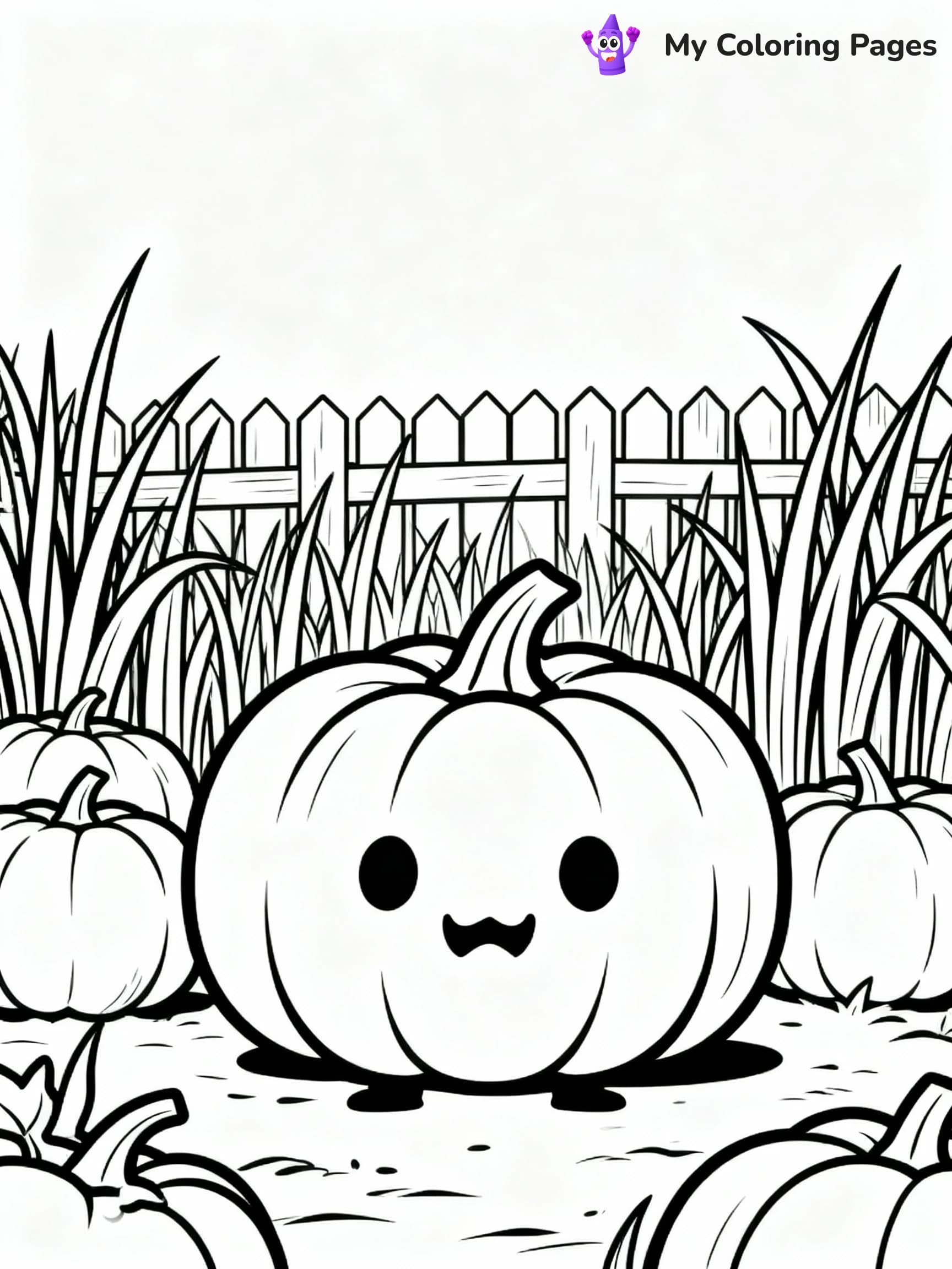 Pumpkin Coloring Pages - 6