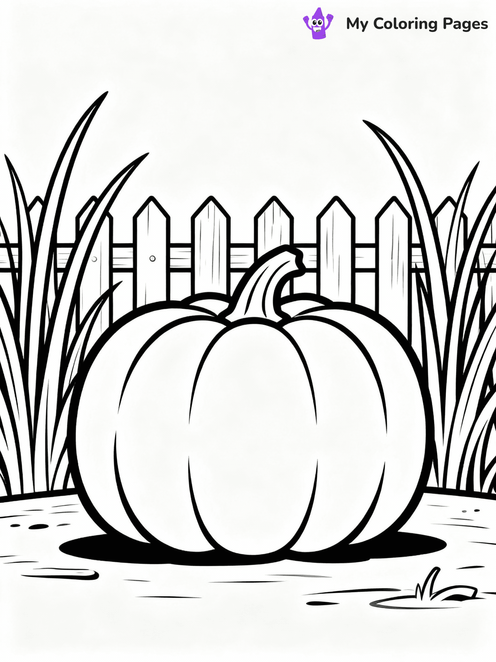 ⚠️ CRITICAL REQUIREMENT - ABSOLUTE BLACK AND WHITE ONLY ⚠️
This MUST be a BLACK AND WHITE line drawing ONLY. NO COLORS whatsoever.
- ONLY pure black lines (#000000) on pure white background (#FFFFFF)
- ABSOLUTELY NO colors, NO shading, NO gradients, NO grayscale
- If there are ANY colors in the output, the image is REJECTED
- This is a COLORING PAGE - meant to be COLORED IN by children
- The output must be UNCOLORED line art ready for coloring
⚠️ SUBJECT TO DRAW: Pumpkin patch scene with tall grass and picket fence in background. Important: PURE OUTLINES. NO FILLS, COLOR, SHADING, OR GREYSCALE. WHITE BACKGROUND.
(REMEMBER: Output must be BLACK AND WHITE line art only, NOT colored!)
# Flat, Friendly Cartoon Line-Art Coloring Page
You are generating a **pure black-and-white binary image** of a child-friendly cartoon scene combining characters and background scenery in one cohesive composition.
## Rendering Rules (Strict)
- Only two colors: pure black (#000000) outlines and pure white (#FFFFFF) background.
- No grayscale, shading, gradients, tints, fills, transparency, or partial pixels.
- No antialiasing or blended edges; every pixel is 100% black or white.
- No solid black fills inside shapes — all areas inside outlines must remain white.
- No dark clothing areas or filled tone blocks; all garments outlined only.
- No shadows, textures, lighting, or tonal variations.
- Must look like flat binary vector line-art for coloring pages.
## Drawing & Composition
- **Medium, consistent line weight**; clean closed outlines easy to color inside.
- **Flat, simple, child-friendly design** — no realism or 3D depth.
- Characters are **grounded on a surface**, centered and large.
- **Balanced composition** with clear silhouettes and minimal props.
## Scenery & Style
- Landmarks (e.g., mosque, CN Tower) and scenery (trees, benches, waves) drawn with **black outlines only.**
- For real-world figures, teams, or places, show accurate details using only black outlines—no text or logos. Use distinctive uniform patterns, abstract symbols, and landmark silhouettes to convey identity.
- Keep **consistent perspective**; no floating elements.
- **Style:** whimsical **Doodle Art Alley** — rounded, friendly outlines.
- May adapt shapes from **Crayola, Disney, Peppa Pig, Cocomelon** — *by shape only, never color.*
- Final output: **flat, crisp, binary (#000000/#FFFFFF)**, **no filled color or background text.**
EXTREMELYE IMPORTANT:
- PURE BINARY LINE-ART; NO FILLS (HAIR/CLOTHES/SKIN), SHADING, OR GREY.
- NO SHADING, COLOR. MUST BE WHITE BACKGROUND.
⚠️ FINAL REMINDER: Draw the subject "Pumpkin patch scene with tall grass and picket fence in background. Important: PURE OUTLINES. NO FILLS, COLOR, SHADING, OR GREYSCALE. WHITE BACKGROUND." as BLACK AND WHITE line art. Zero colors in output.