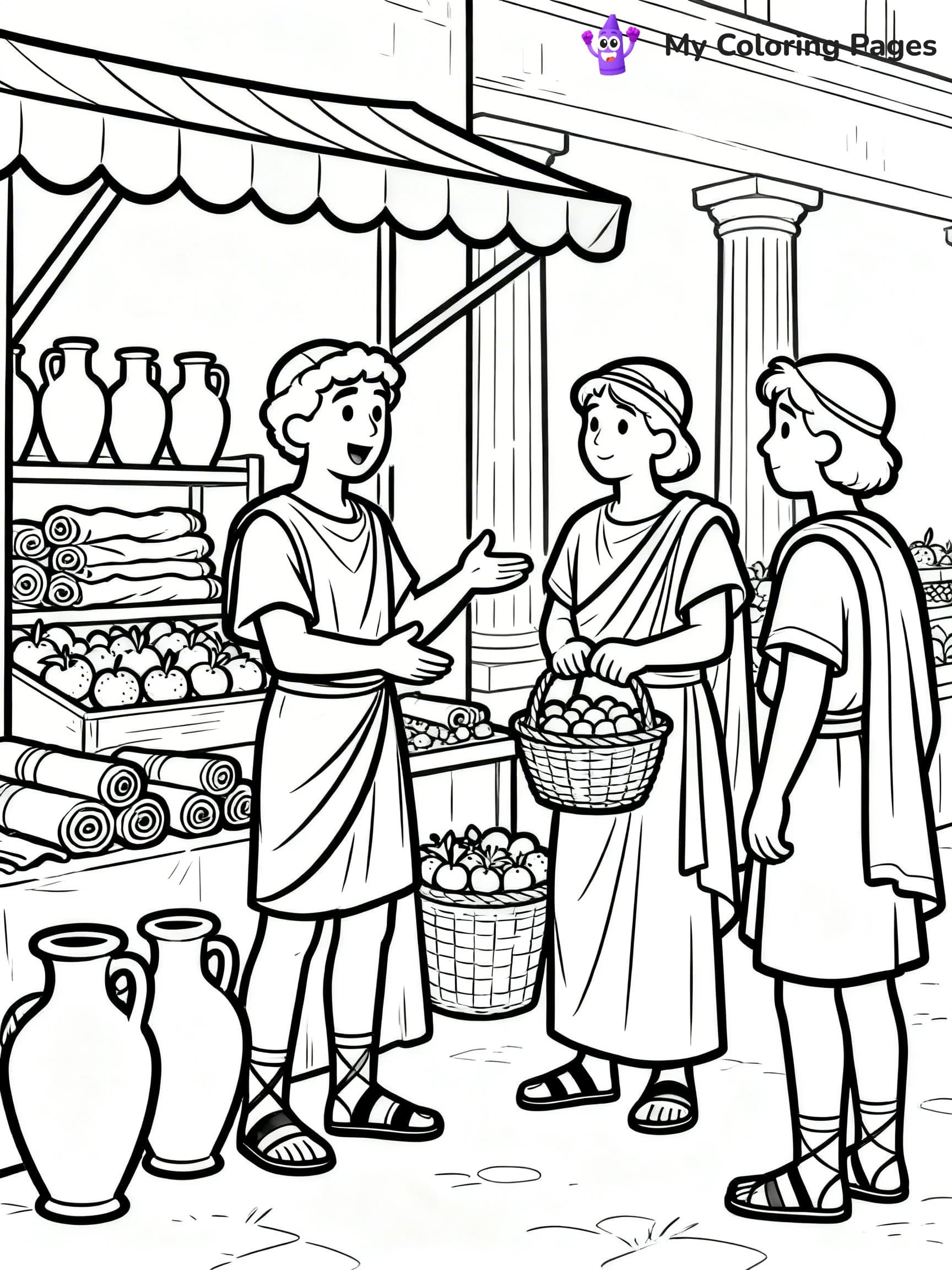 Ancient Rome Coloring Pages - 21