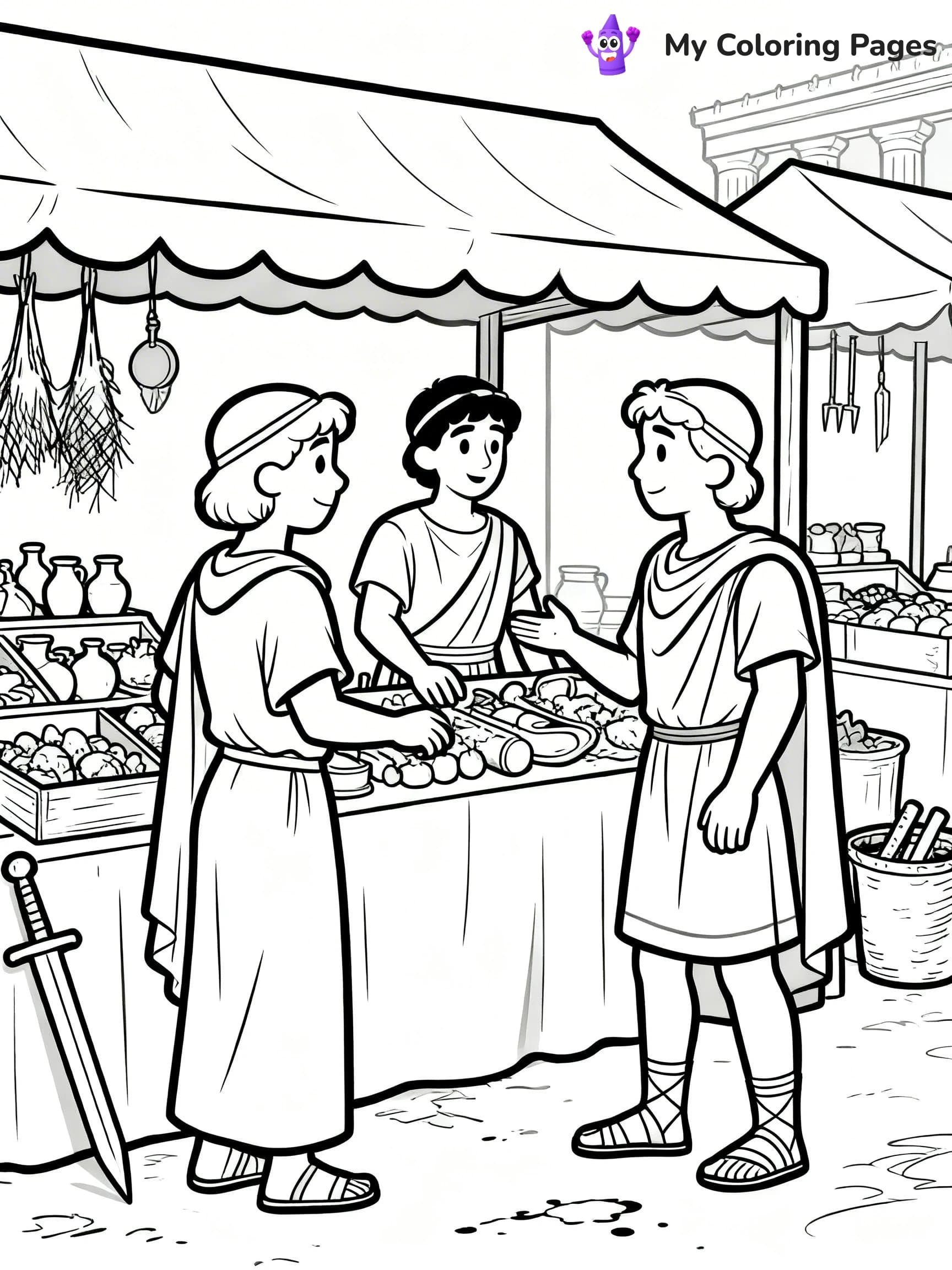 Ancient Rome Coloring Pages - 20