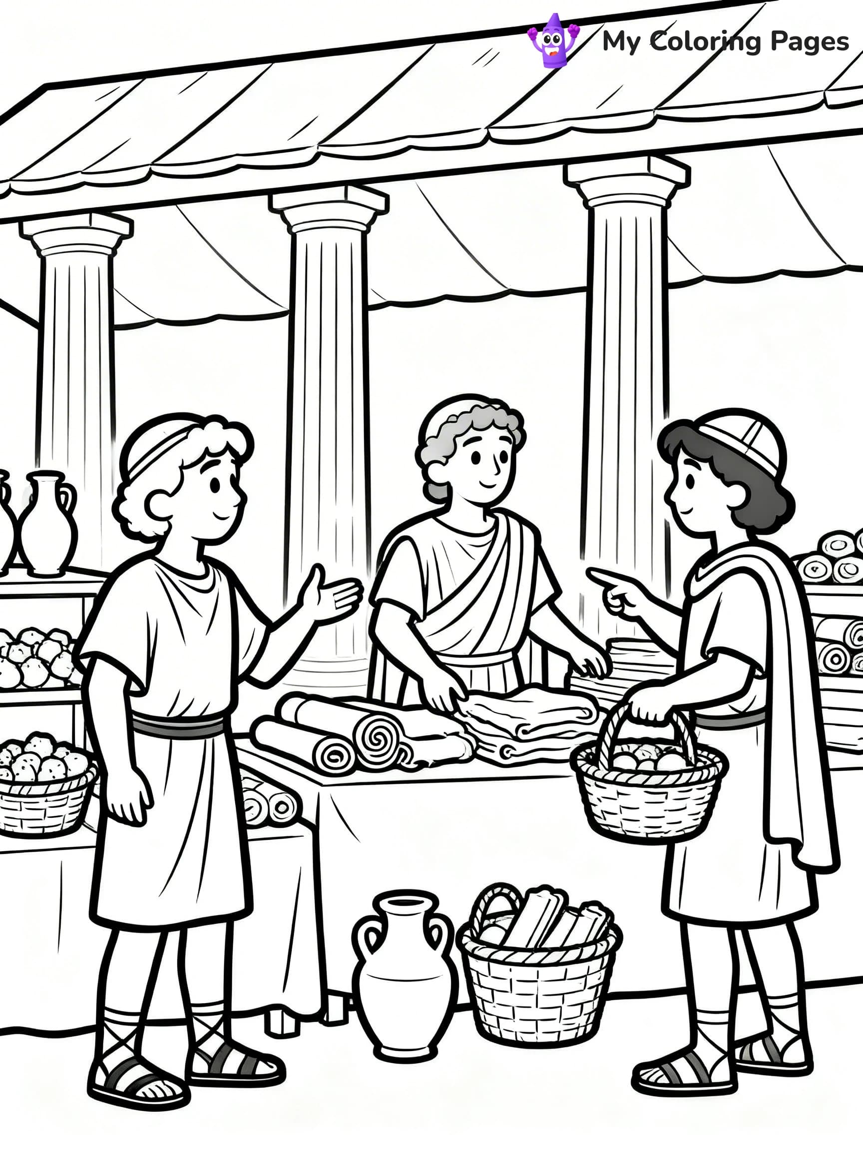Ancient Rome Coloring Pages - 19