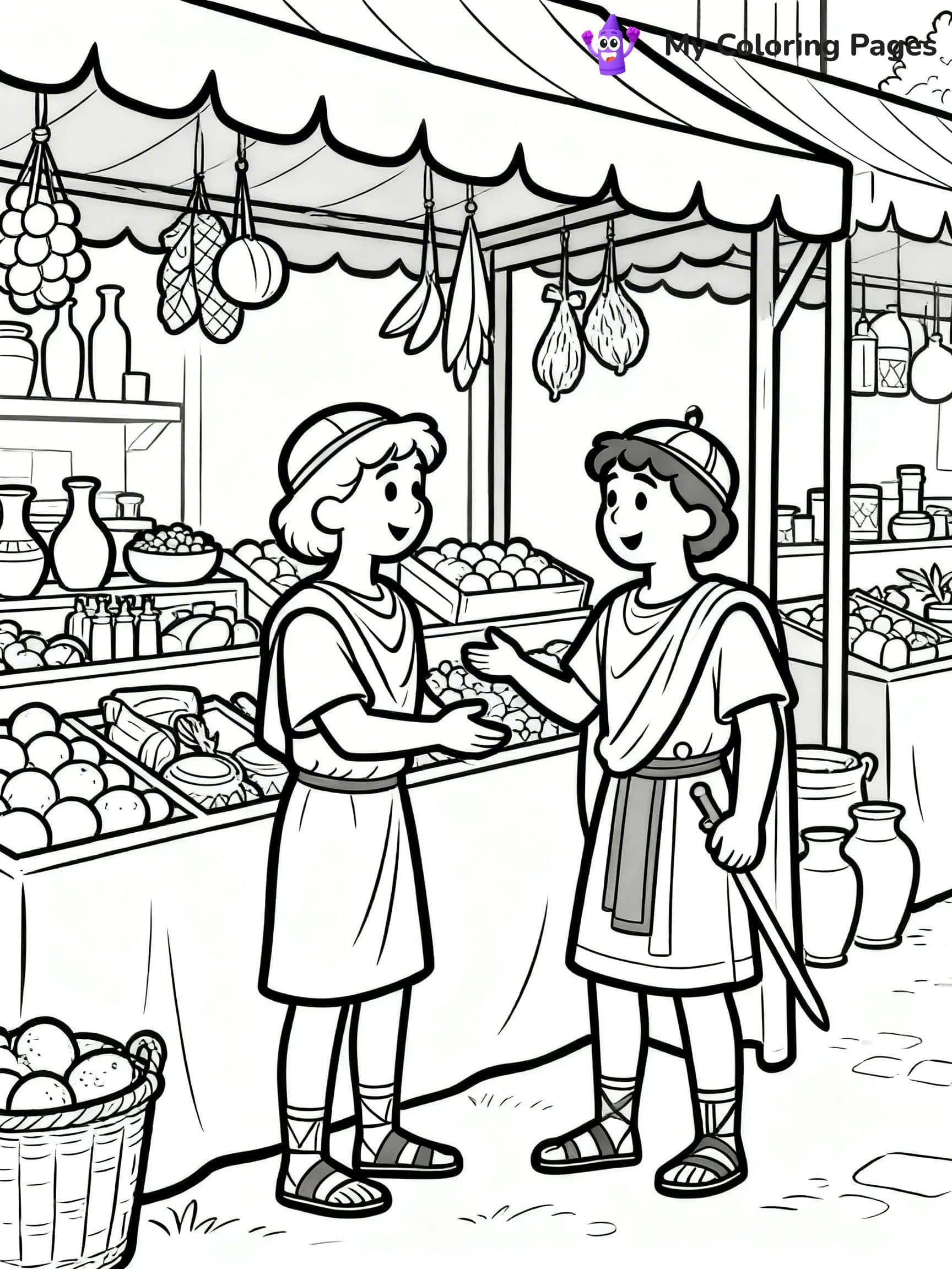 Ancient Rome Coloring Pages - 5