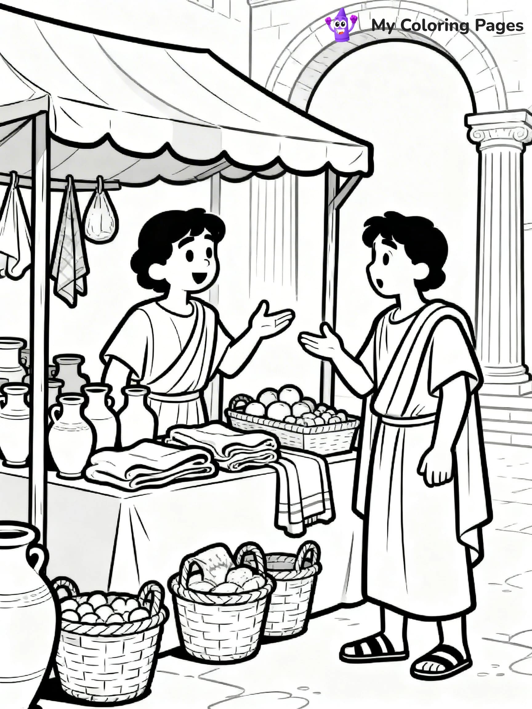 Ancient Rome Coloring Pages - 3