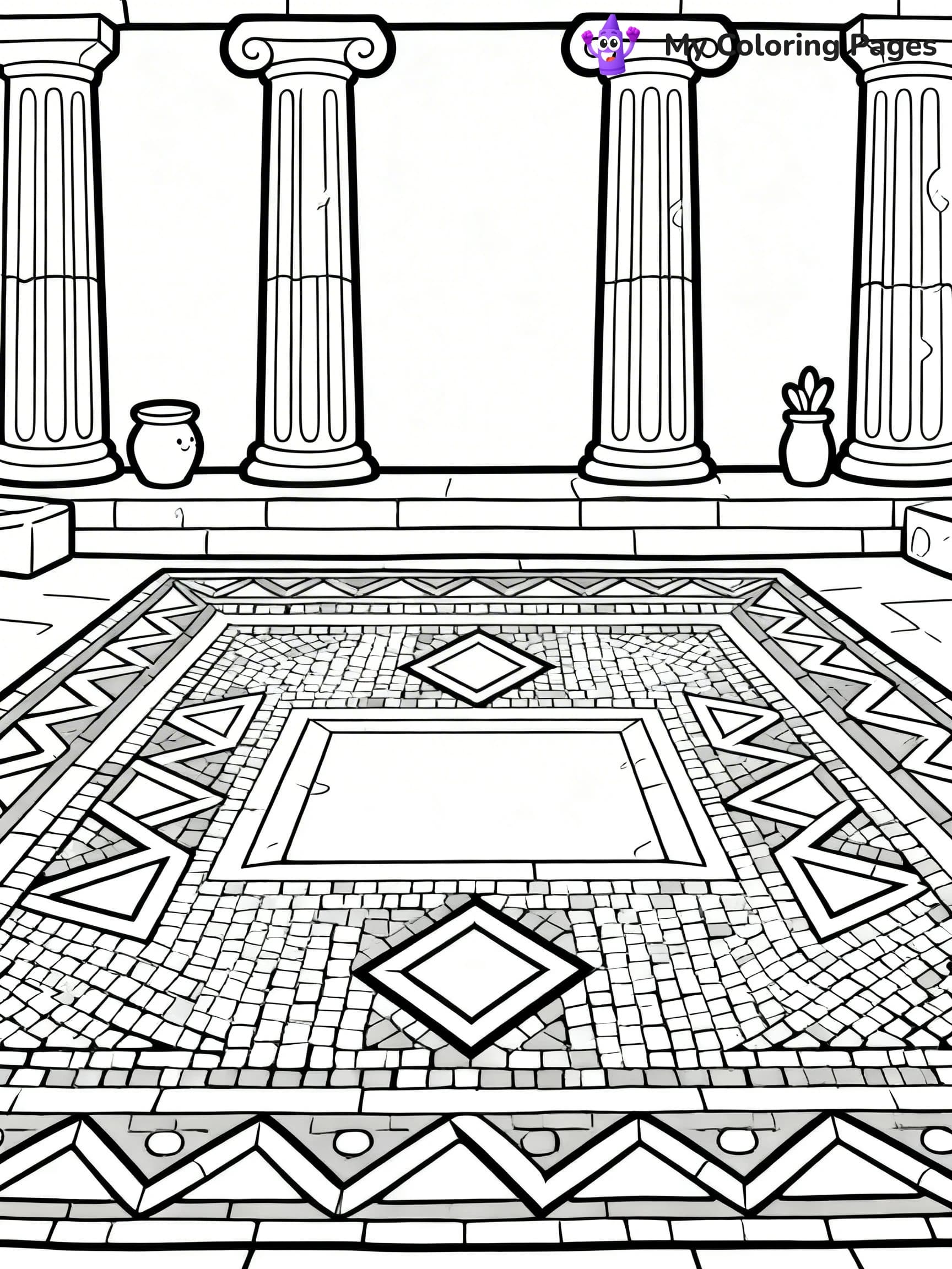 Ancient Rome Coloring Pages - 1