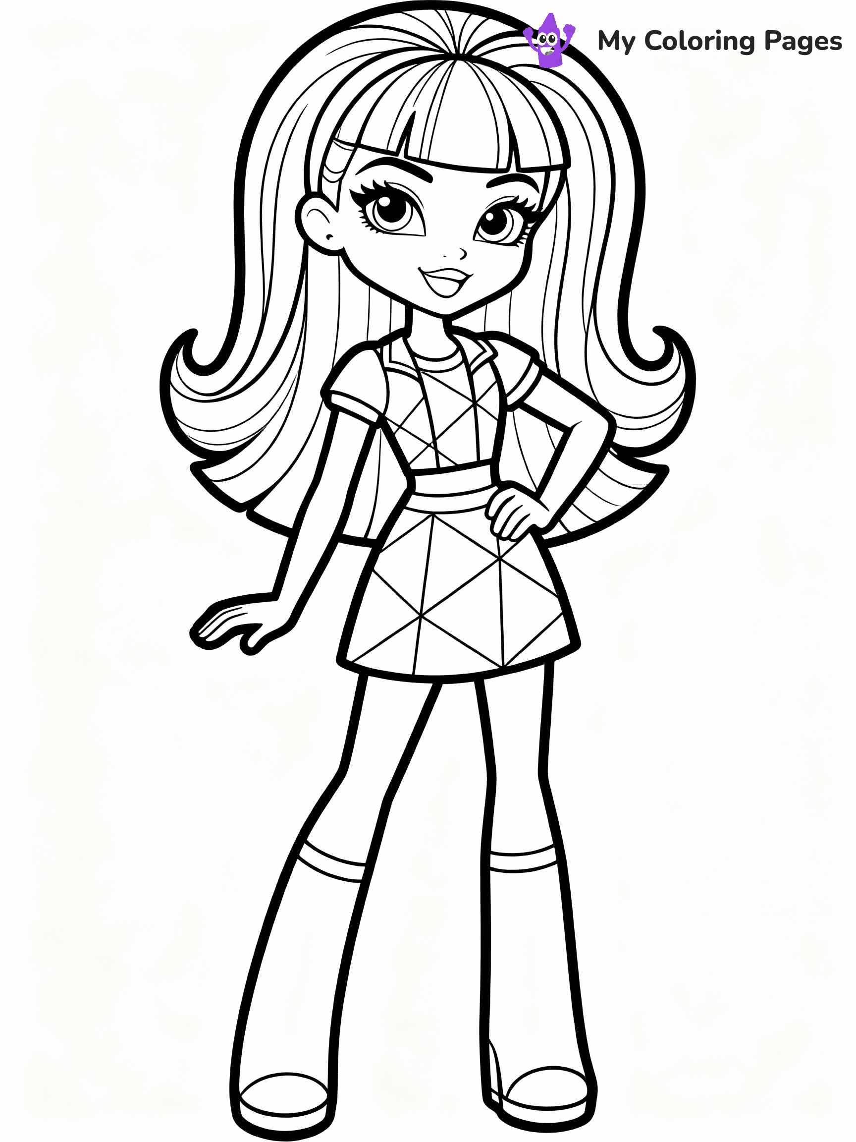 Rainbow High Coloring Pages - 33