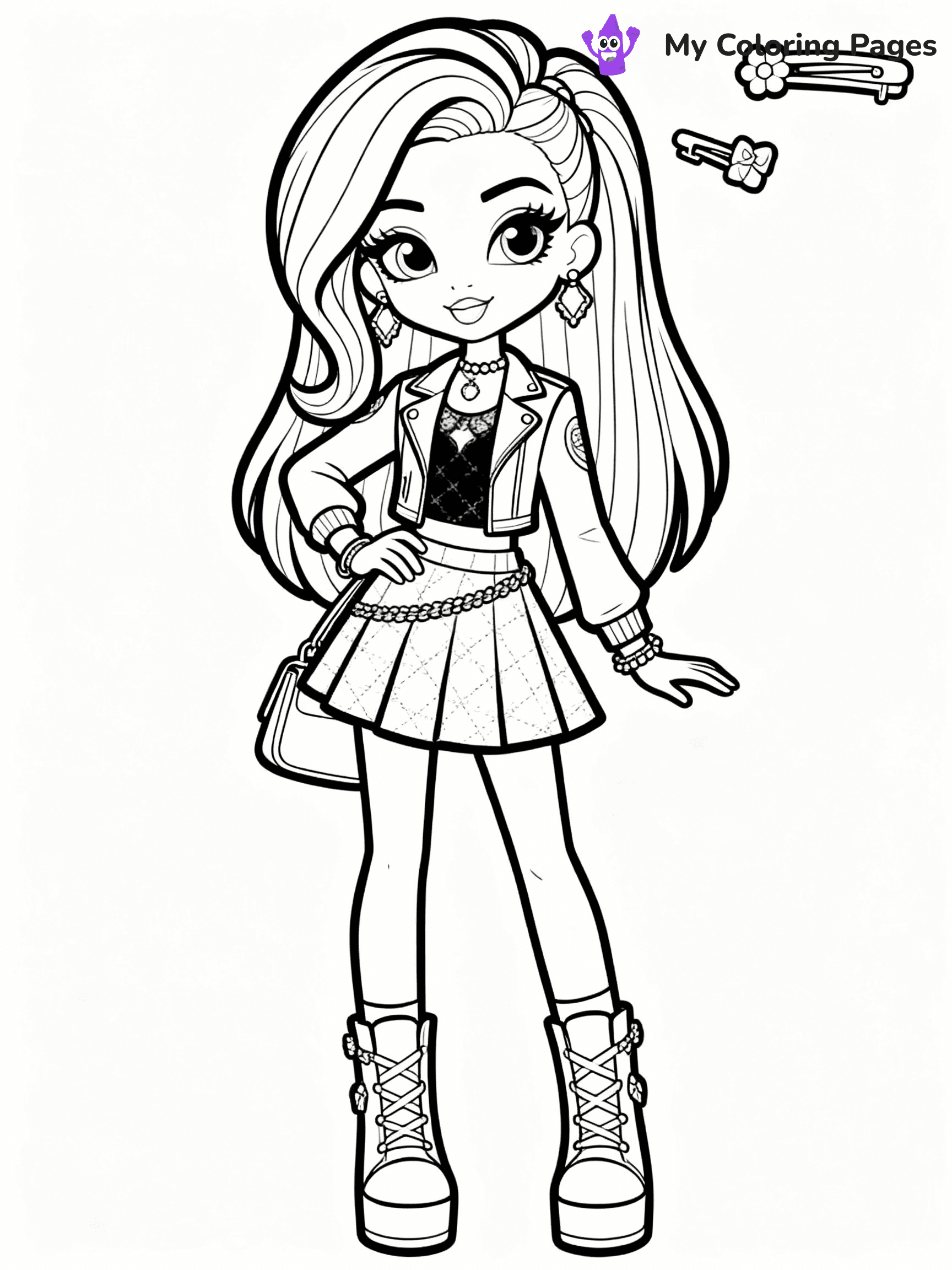 Rainbow High Coloring Pages - 30