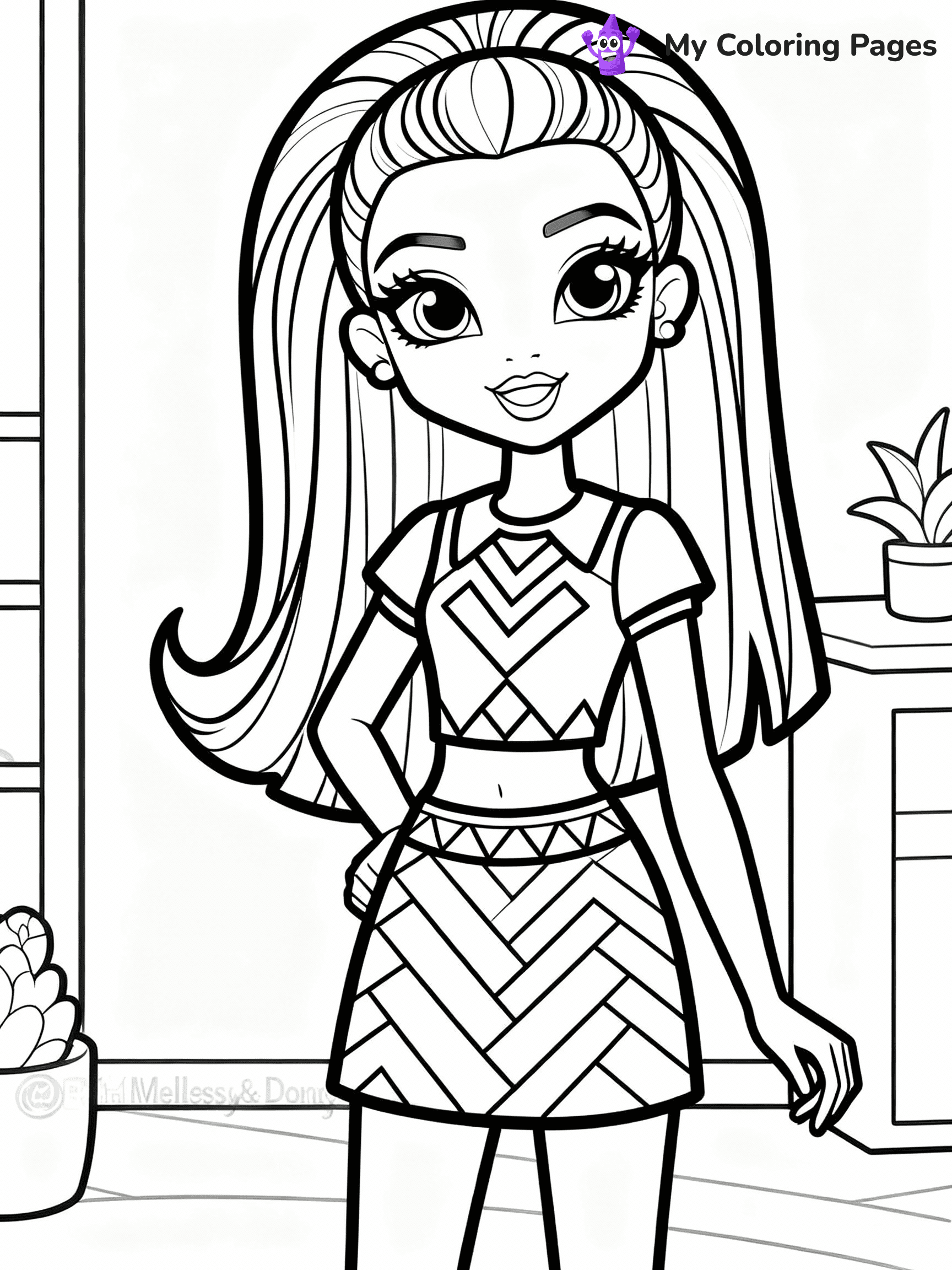 Rainbow High Coloring Pages - 27