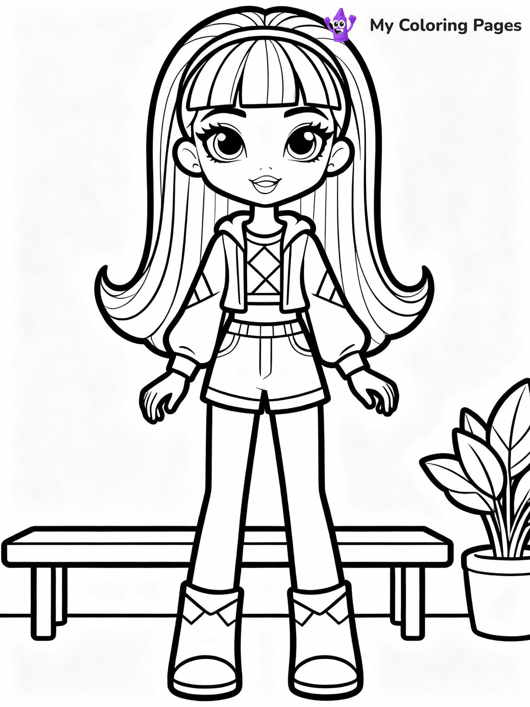 Rainbow High Coloring Pages - 23