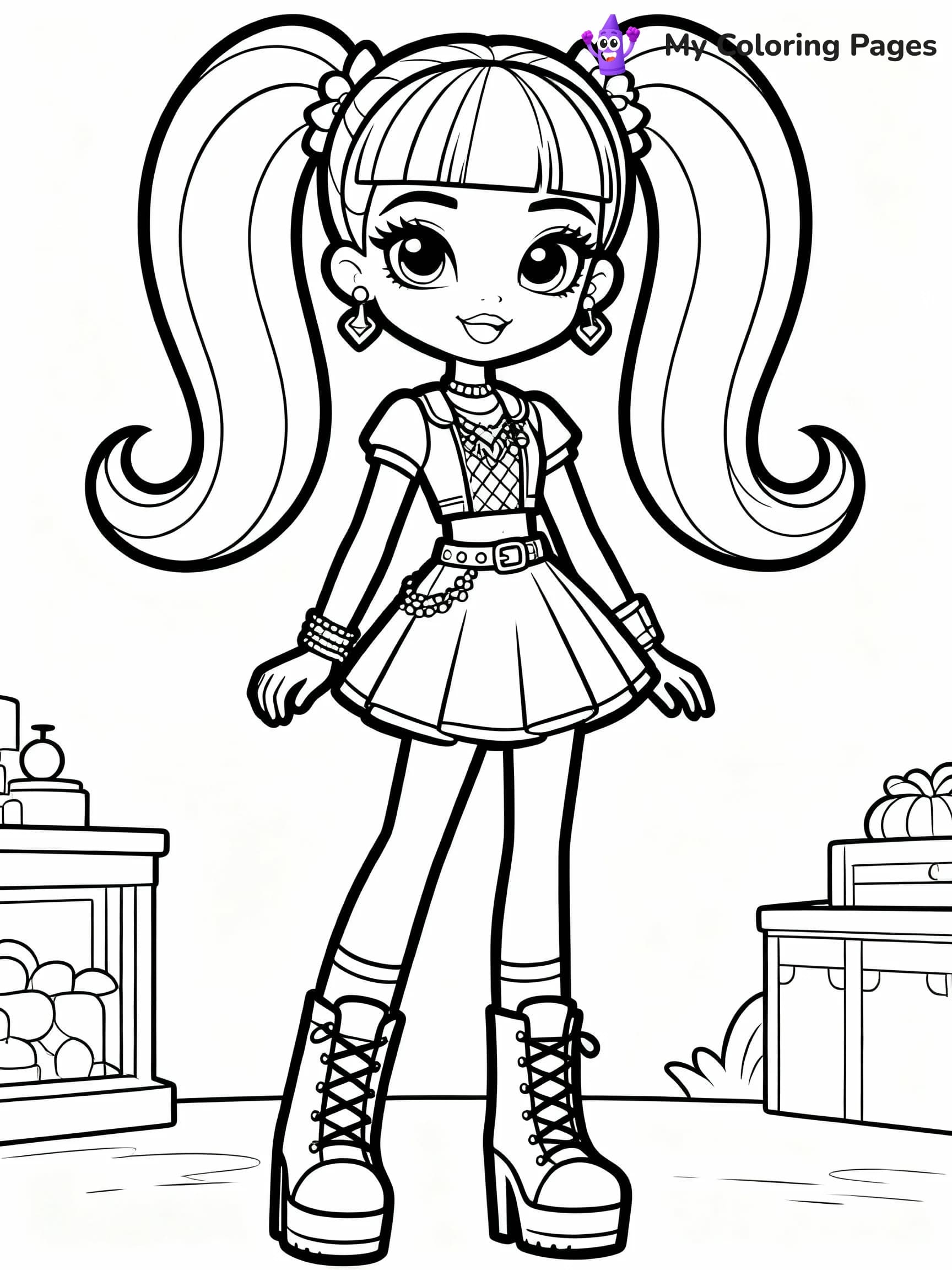 Rainbow High Coloring Pages - 8
