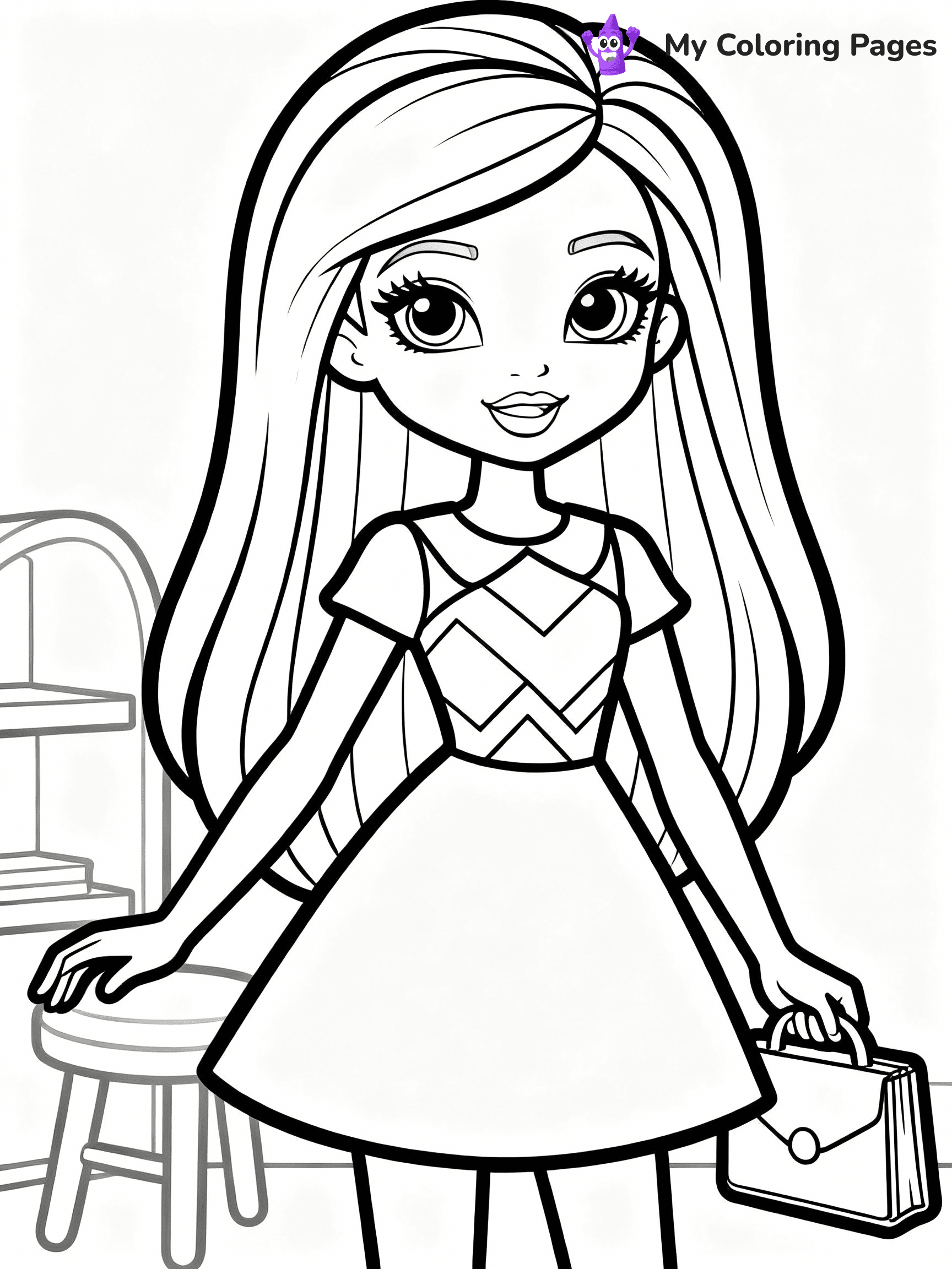 Rainbow High Coloring Pages - 7