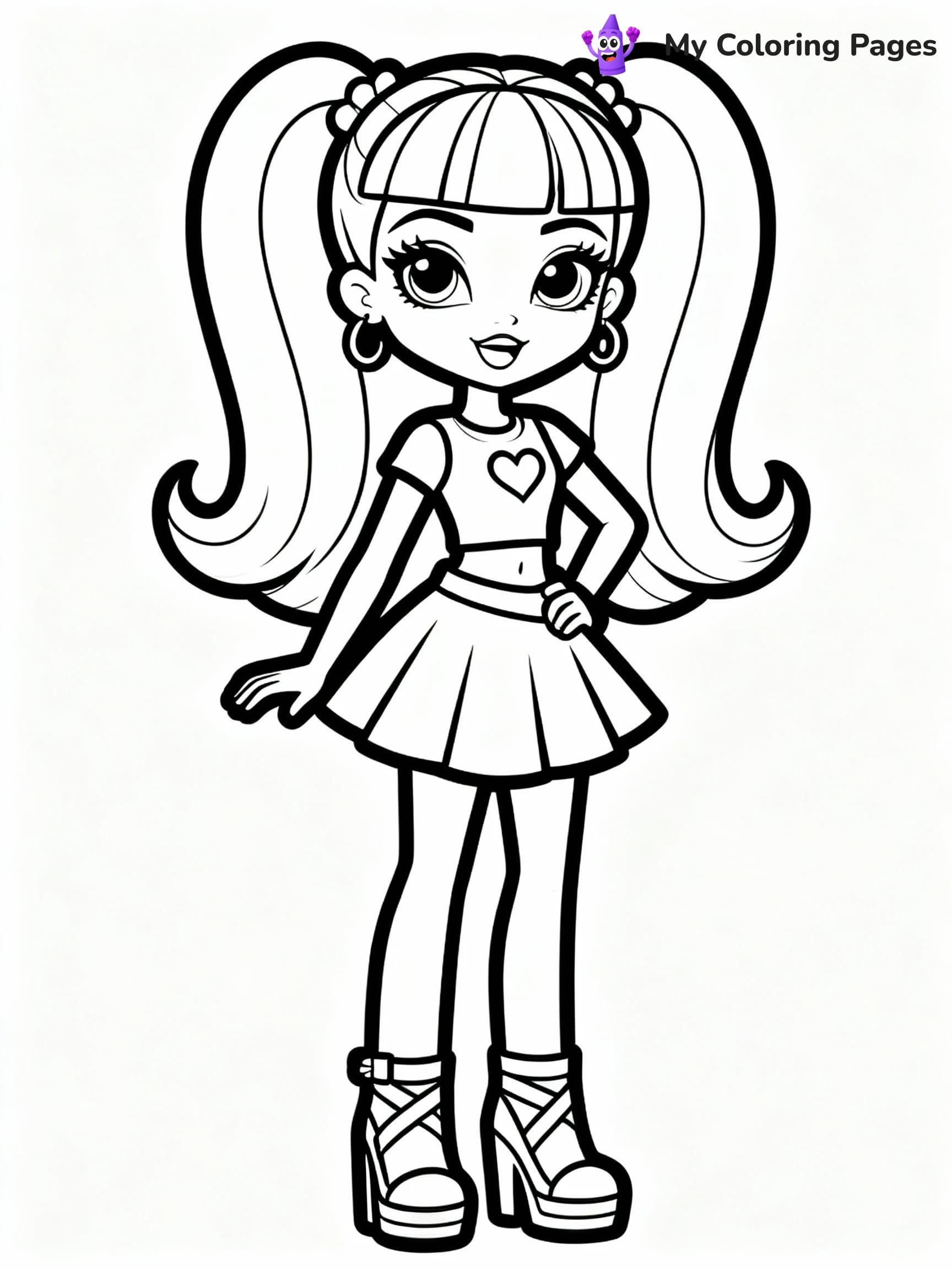 Rainbow High Coloring Pages - 6