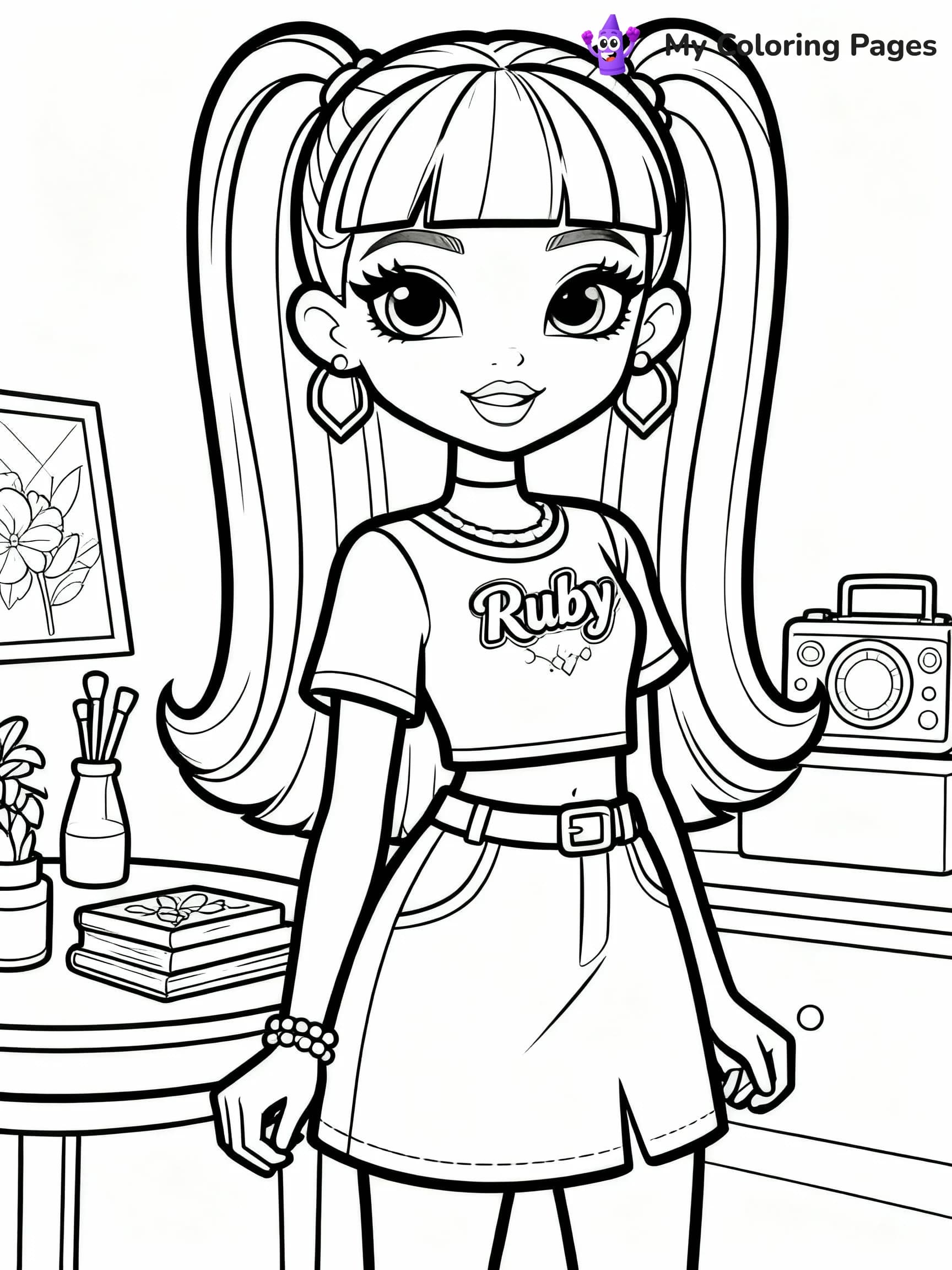 Rainbow High Coloring Pages - 5
