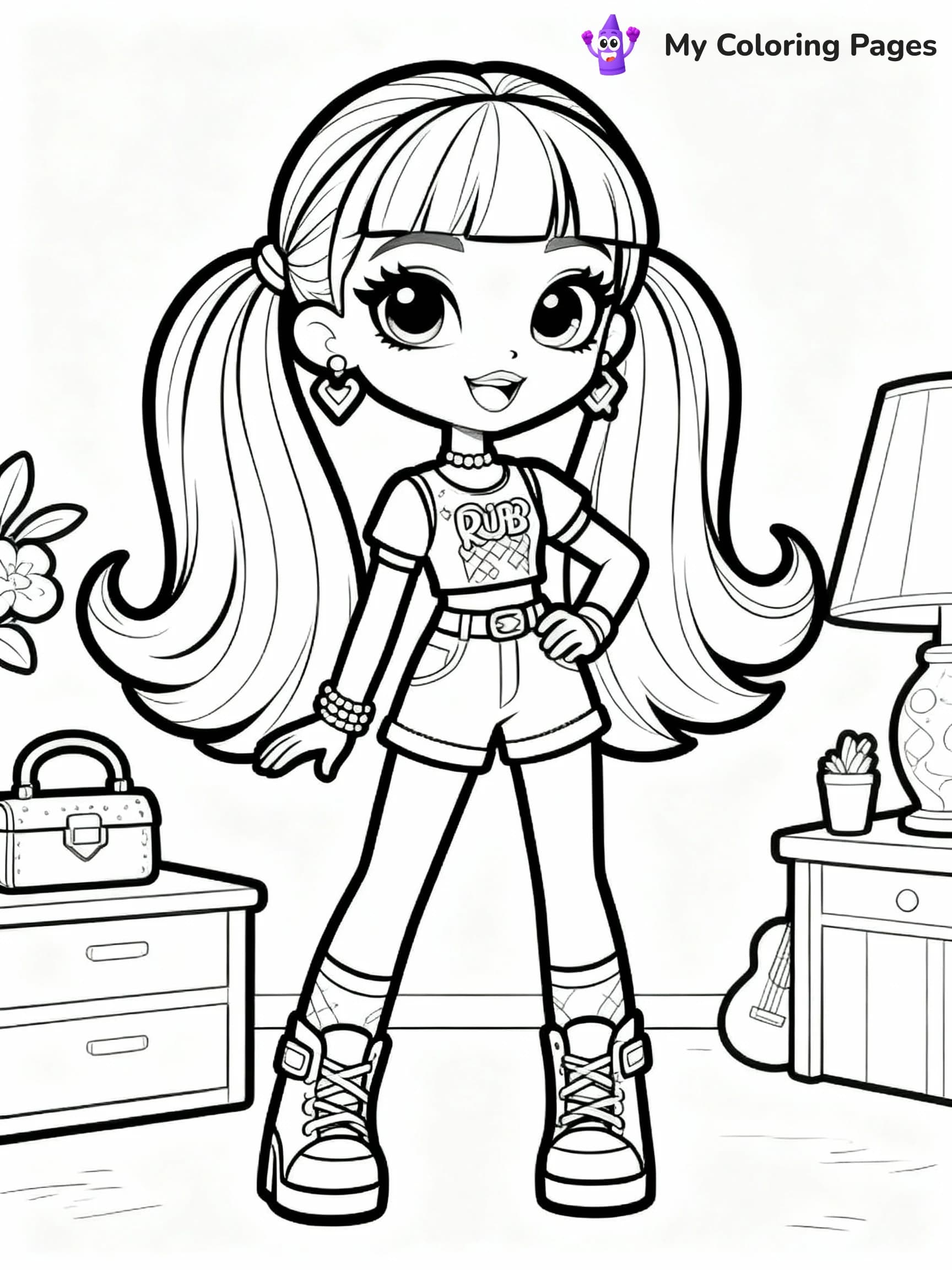 Rainbow High Coloring Pages - 4