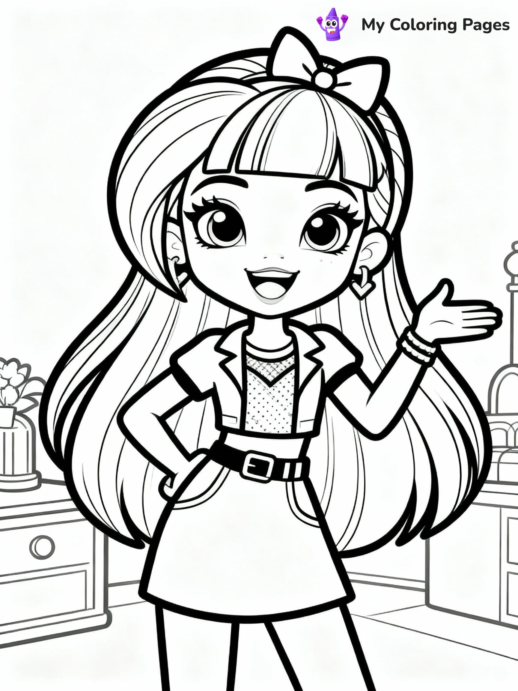 Rainbow High Coloring Pages - 3