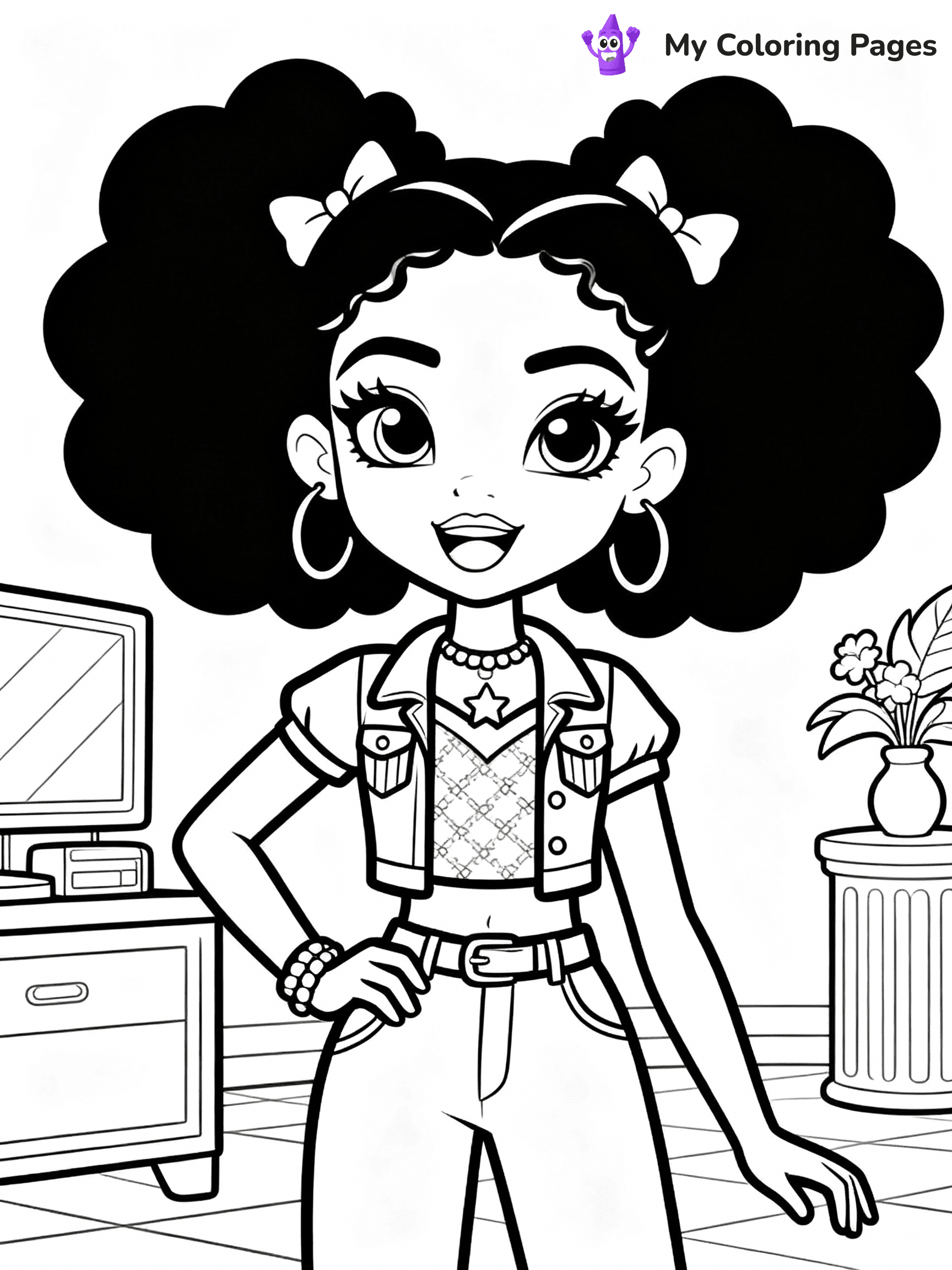 Rainbow High Coloring Pages - 1