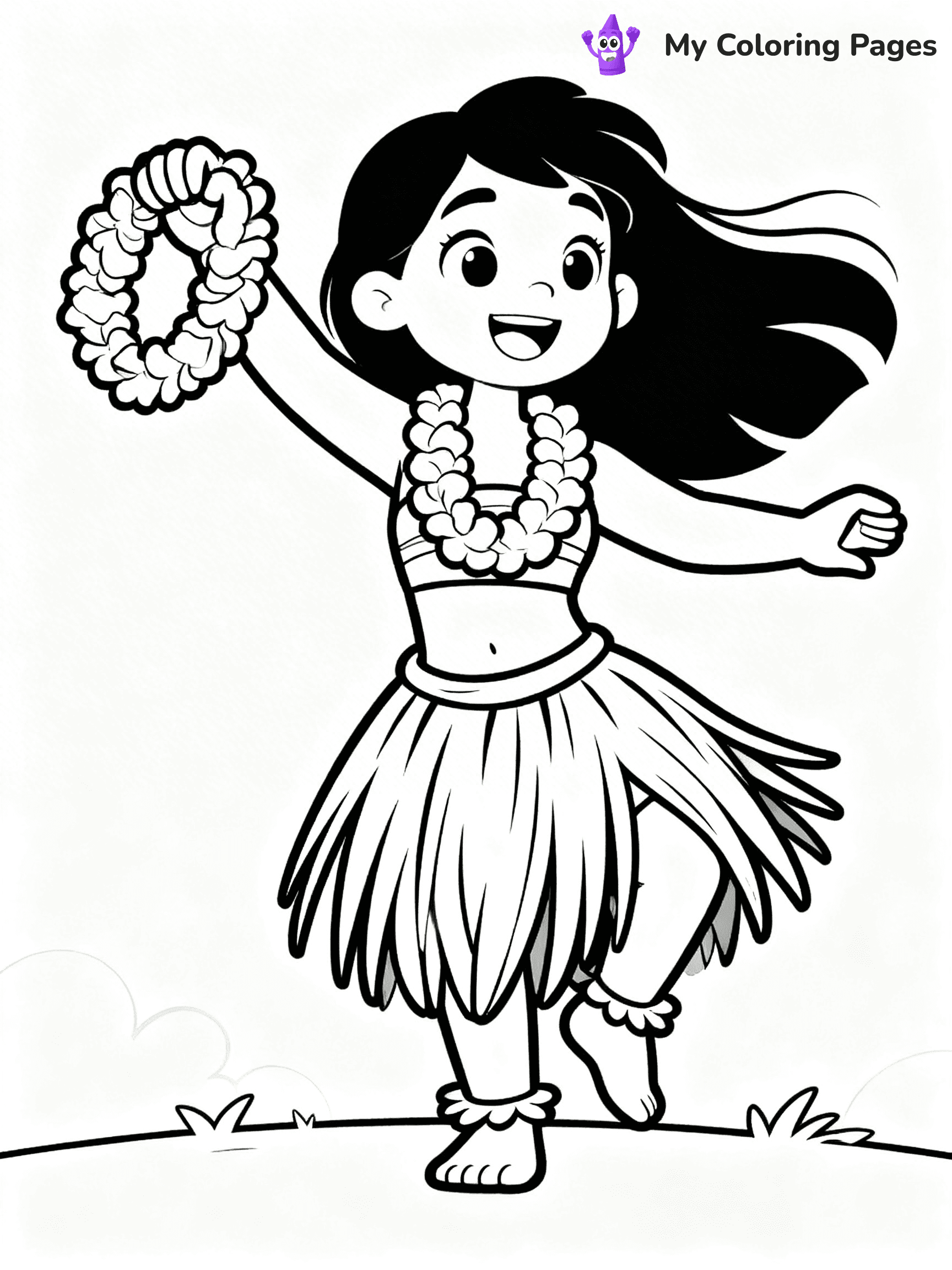 Easy Hawaii Coloring Pages - 21
