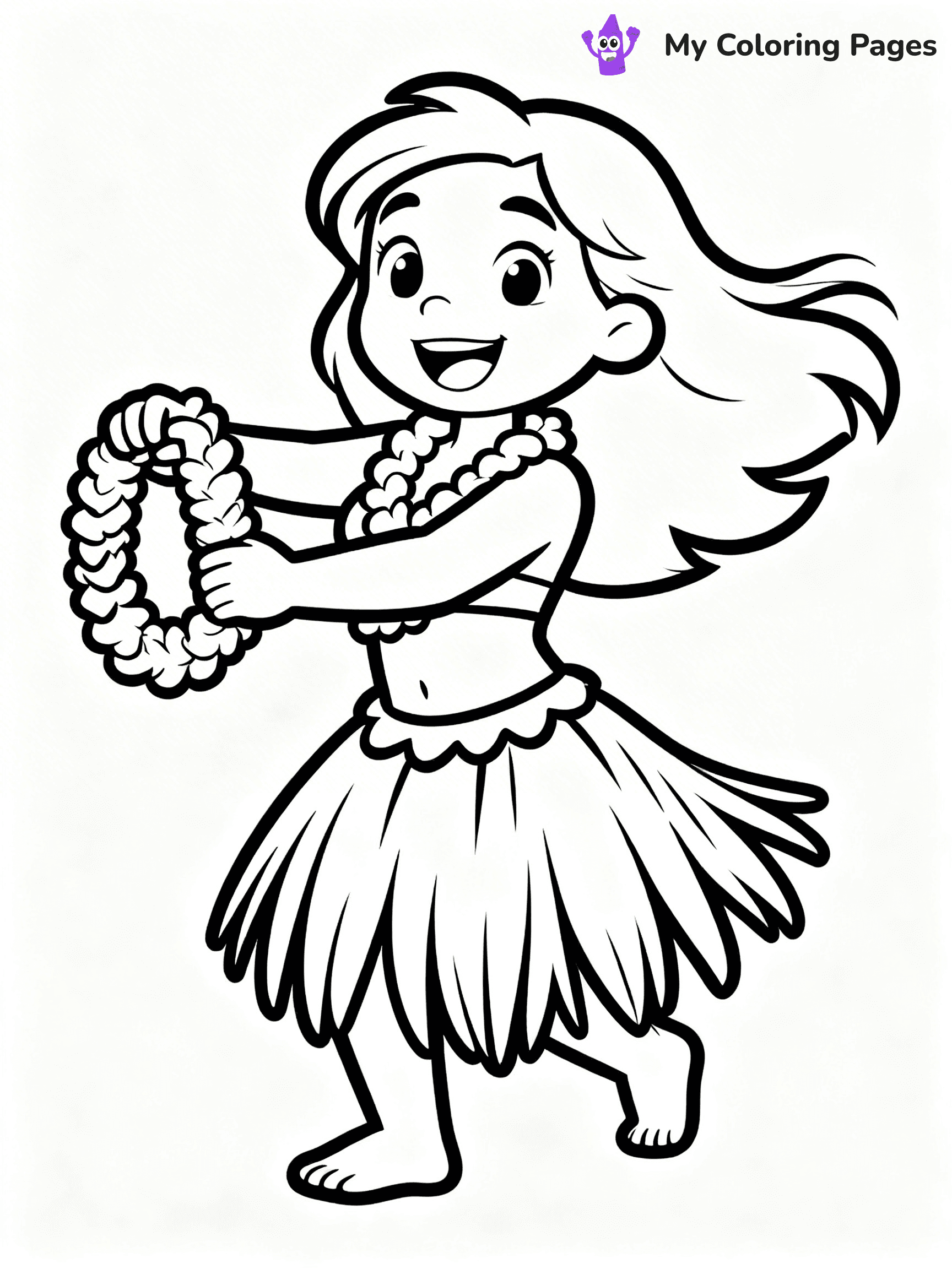 Easy Hawaii Coloring Pages - 18