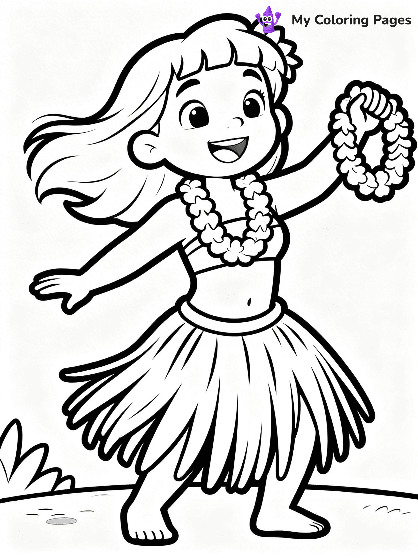 Easy Hawaii Coloring Pages - 15