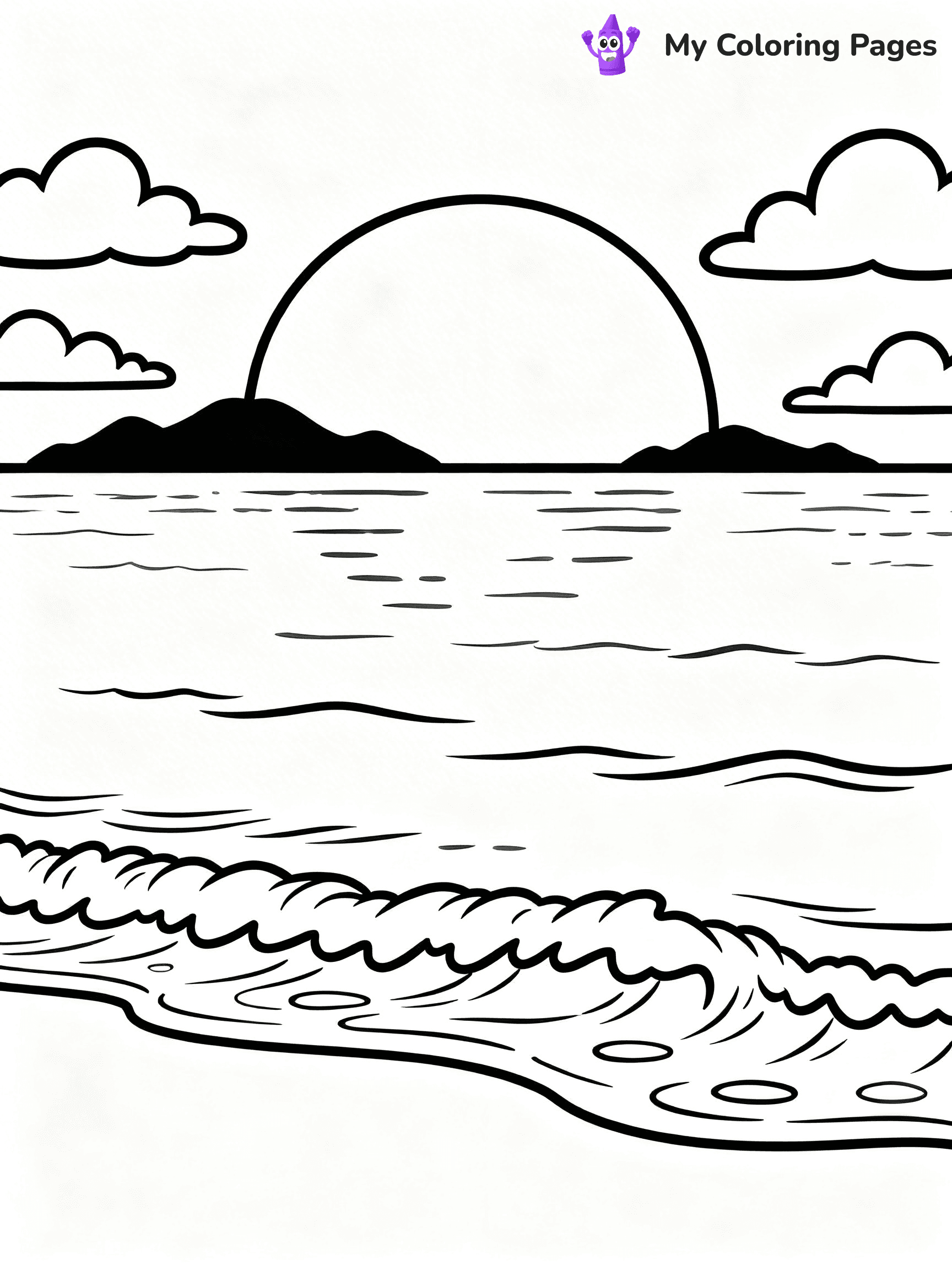 Easy Hawaii Coloring Pages - 6