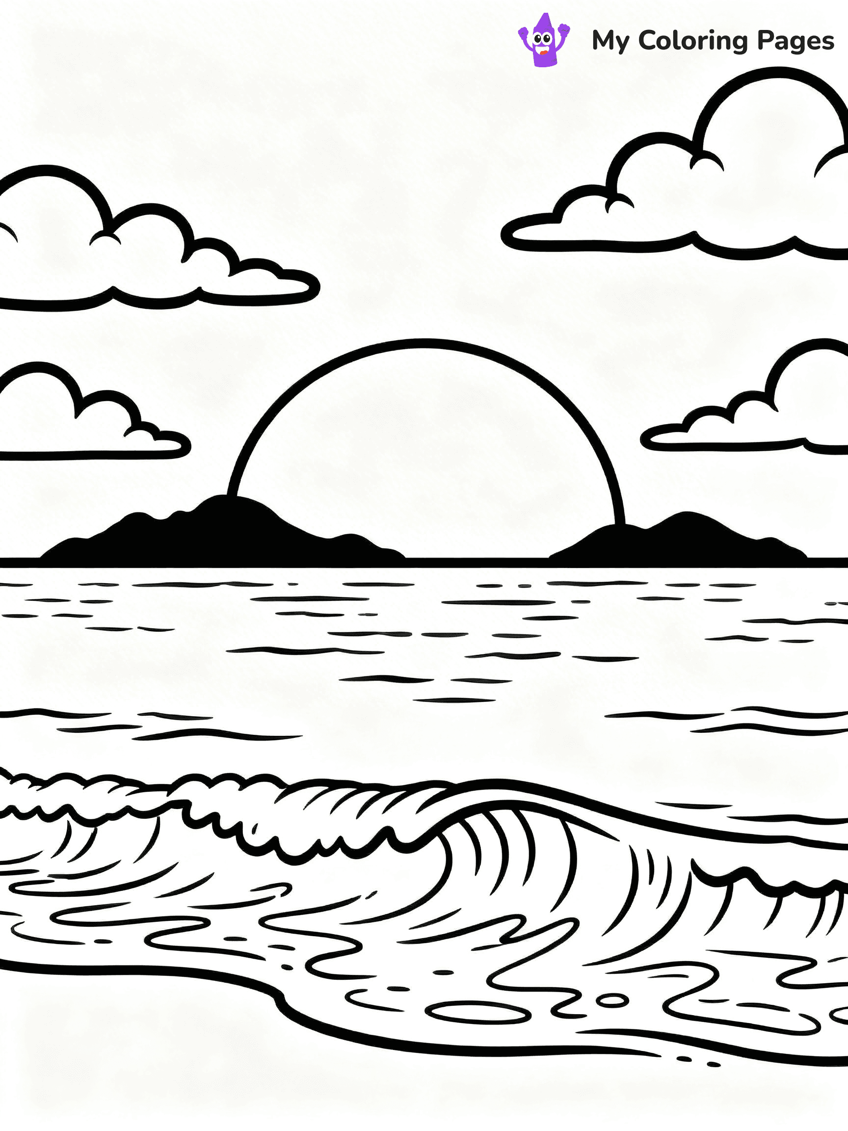 Easy Hawaii Coloring Pages - 3