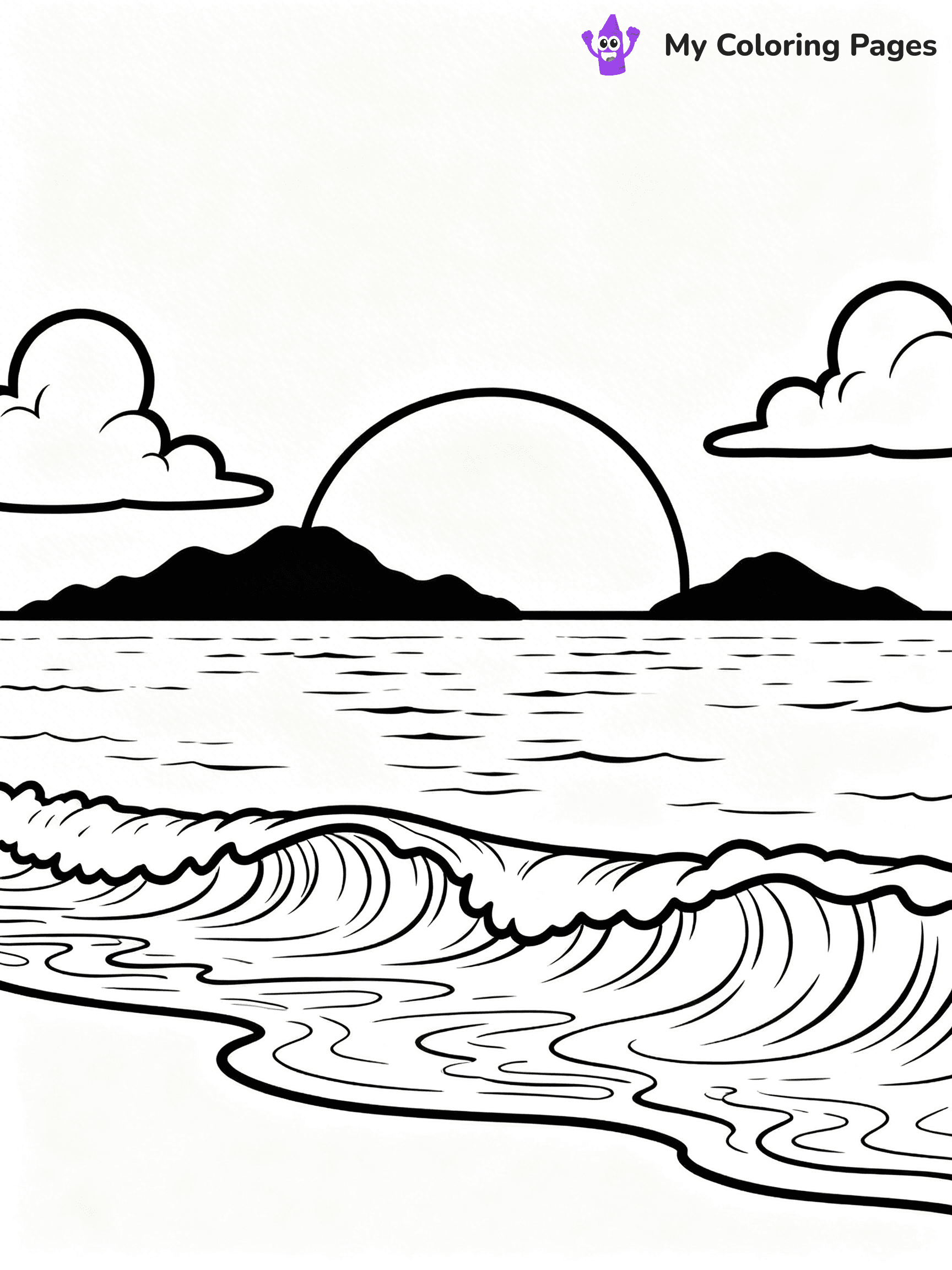 Easy Hawaii Coloring Pages - 2
