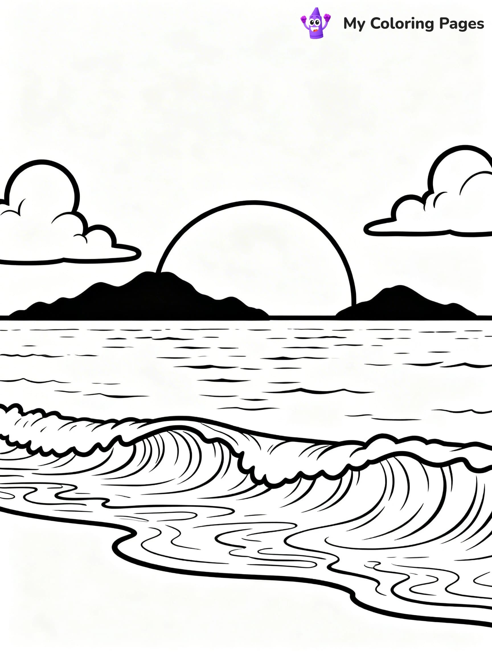 Easy Hawaii Coloring Pages - 2