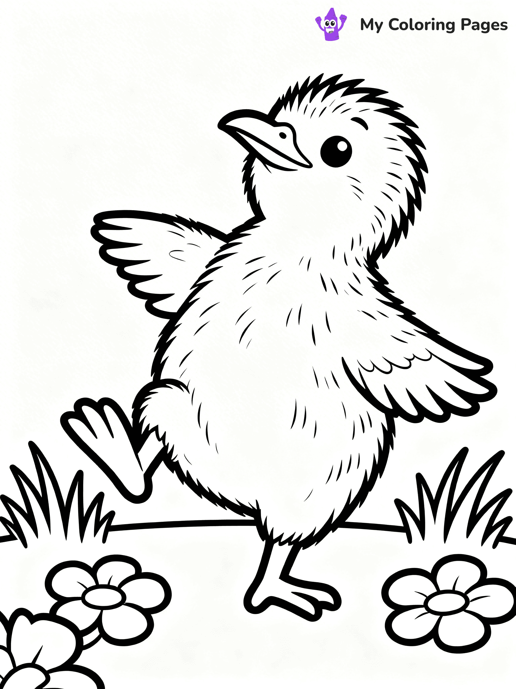 Kiwi Bird Coloring Pages - 62