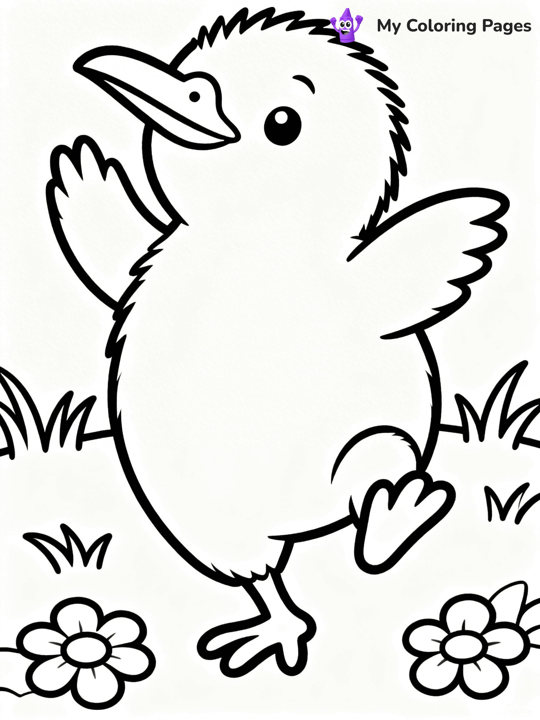 Kiwi Bird Coloring Pages - 61