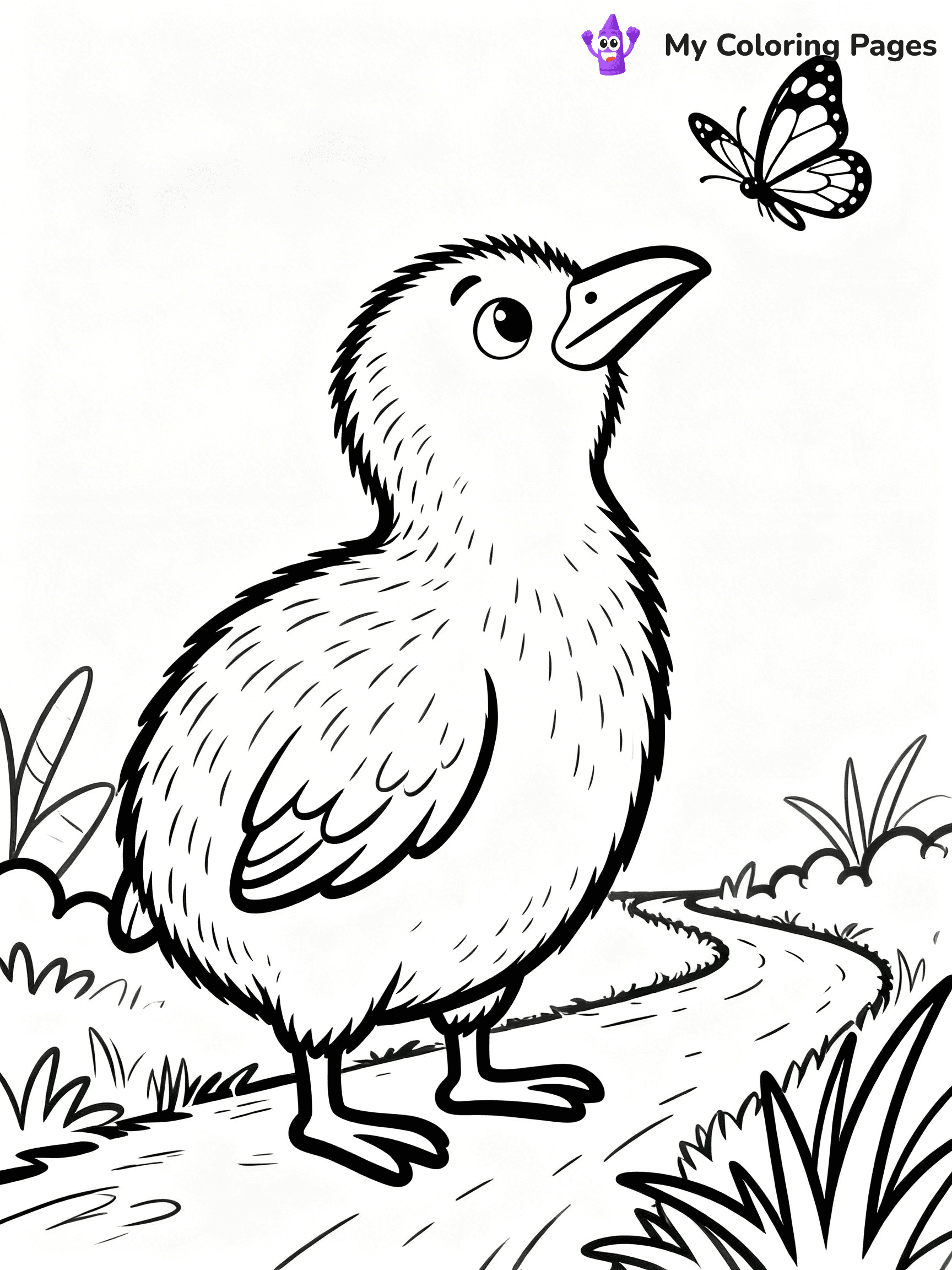Kiwi Bird Coloring Pages - 55