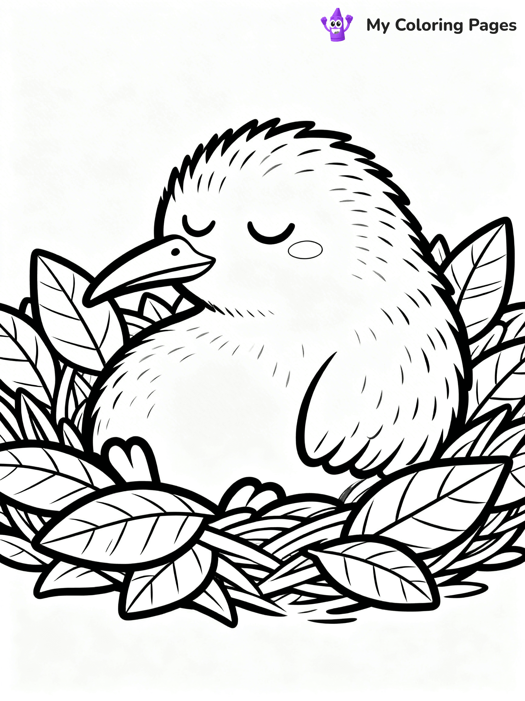 Kiwi Bird Coloring Pages - 33