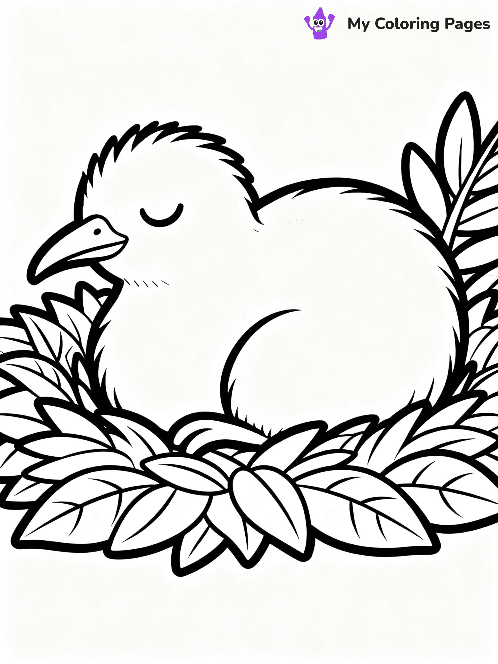 Kiwi Bird Coloring Pages - 32