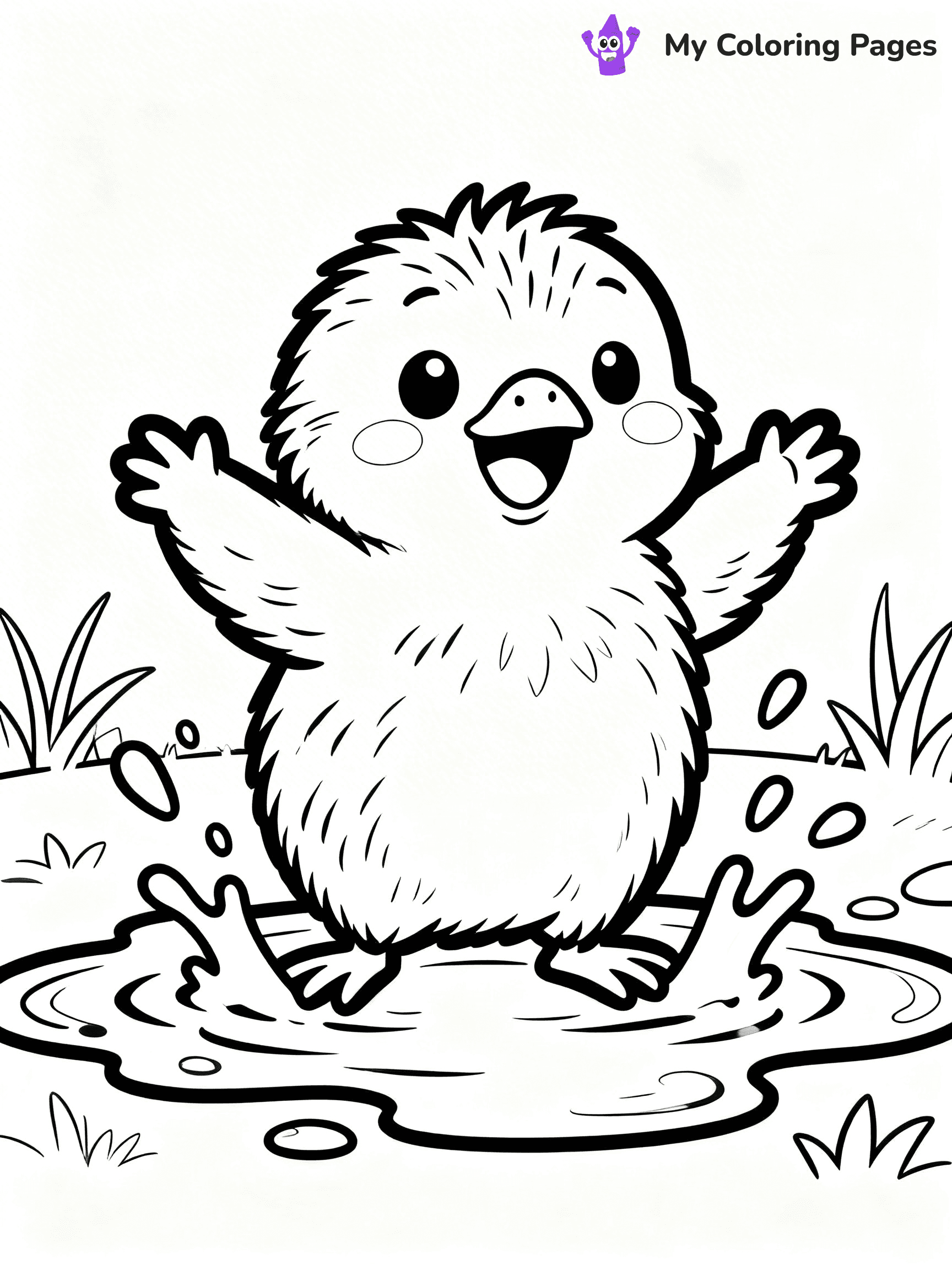 Kiwi Bird Coloring Pages - 29