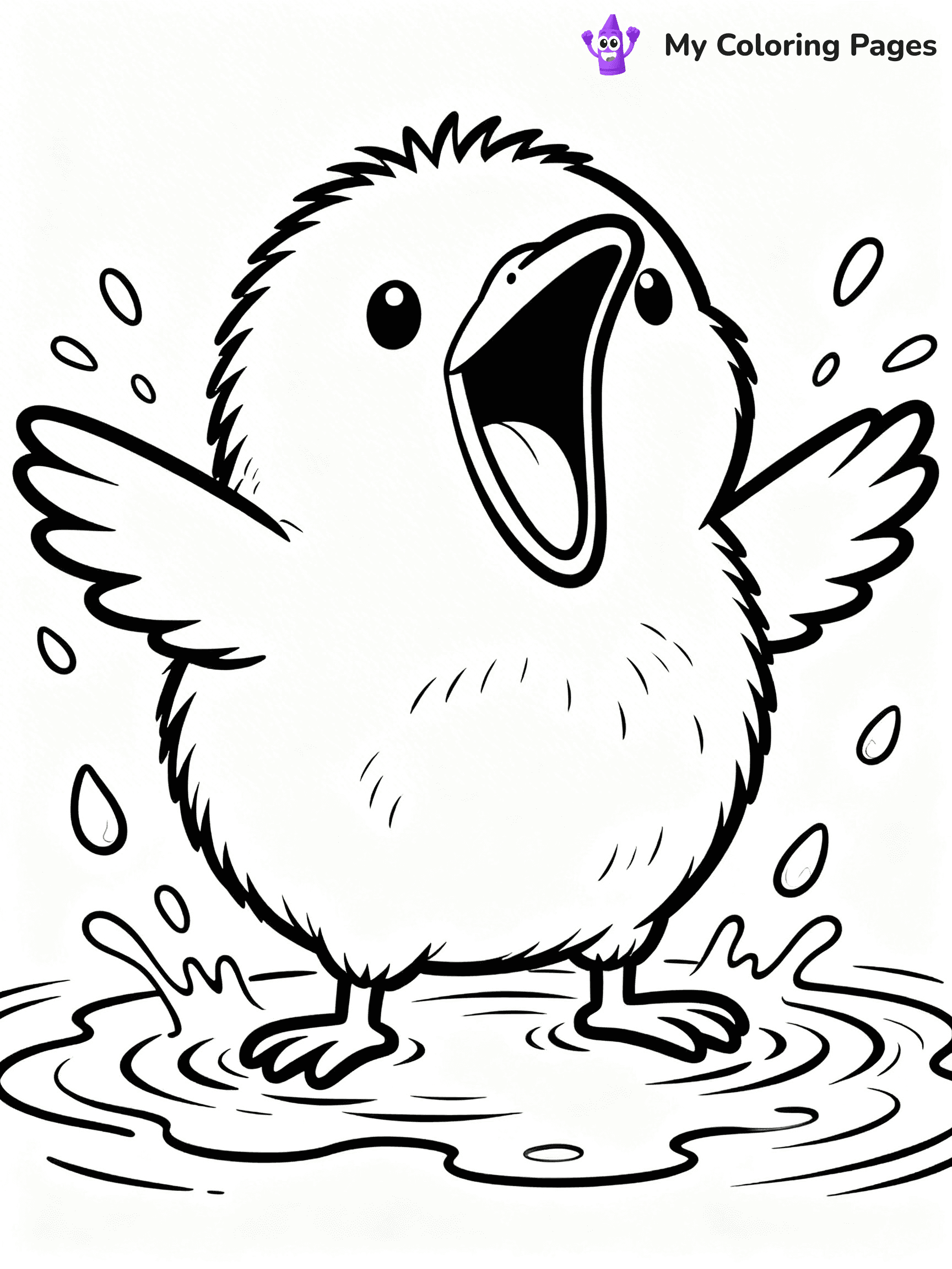 Kiwi Bird Coloring Pages - 28