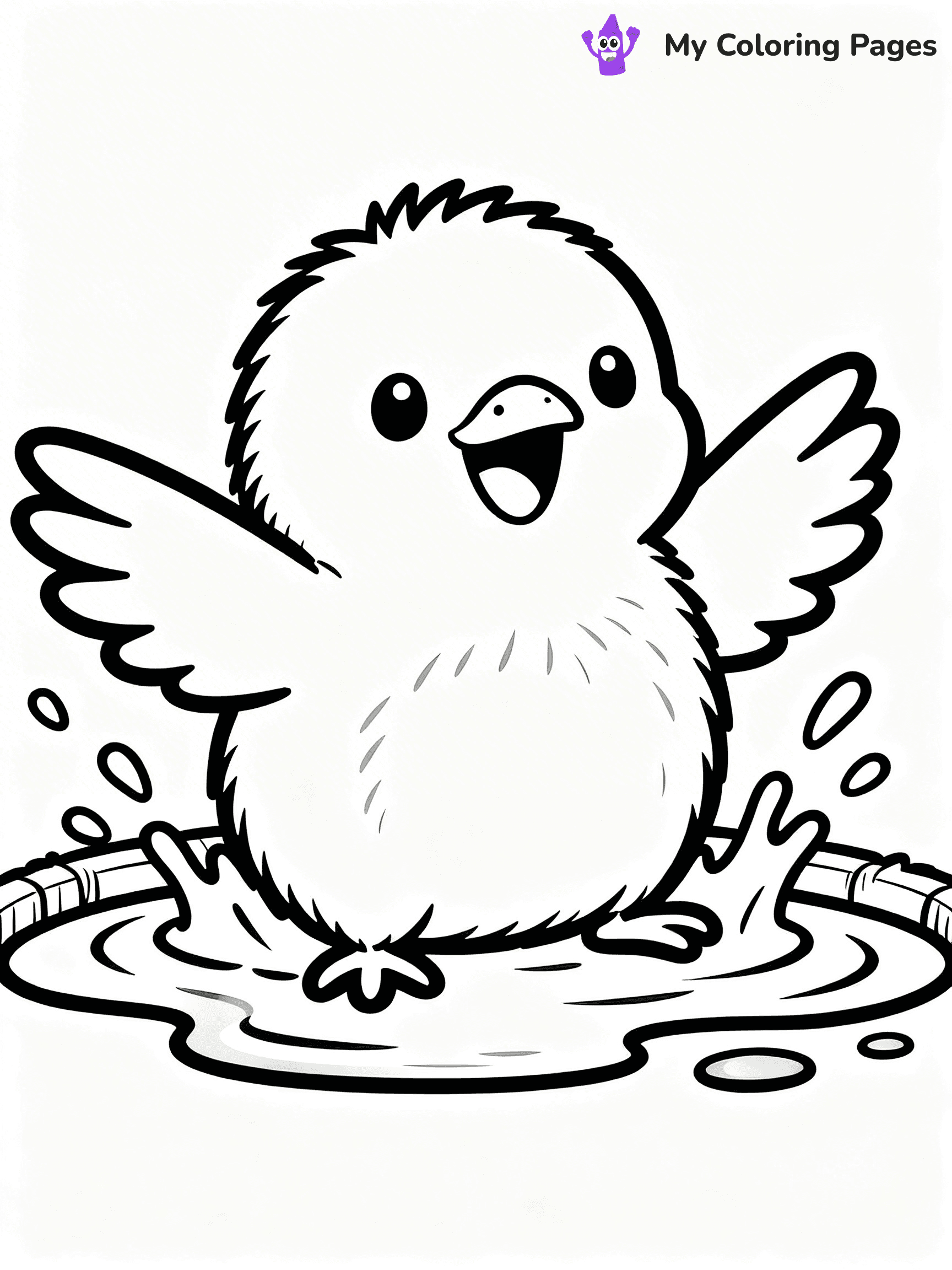 Kiwi Bird Coloring Pages - 25