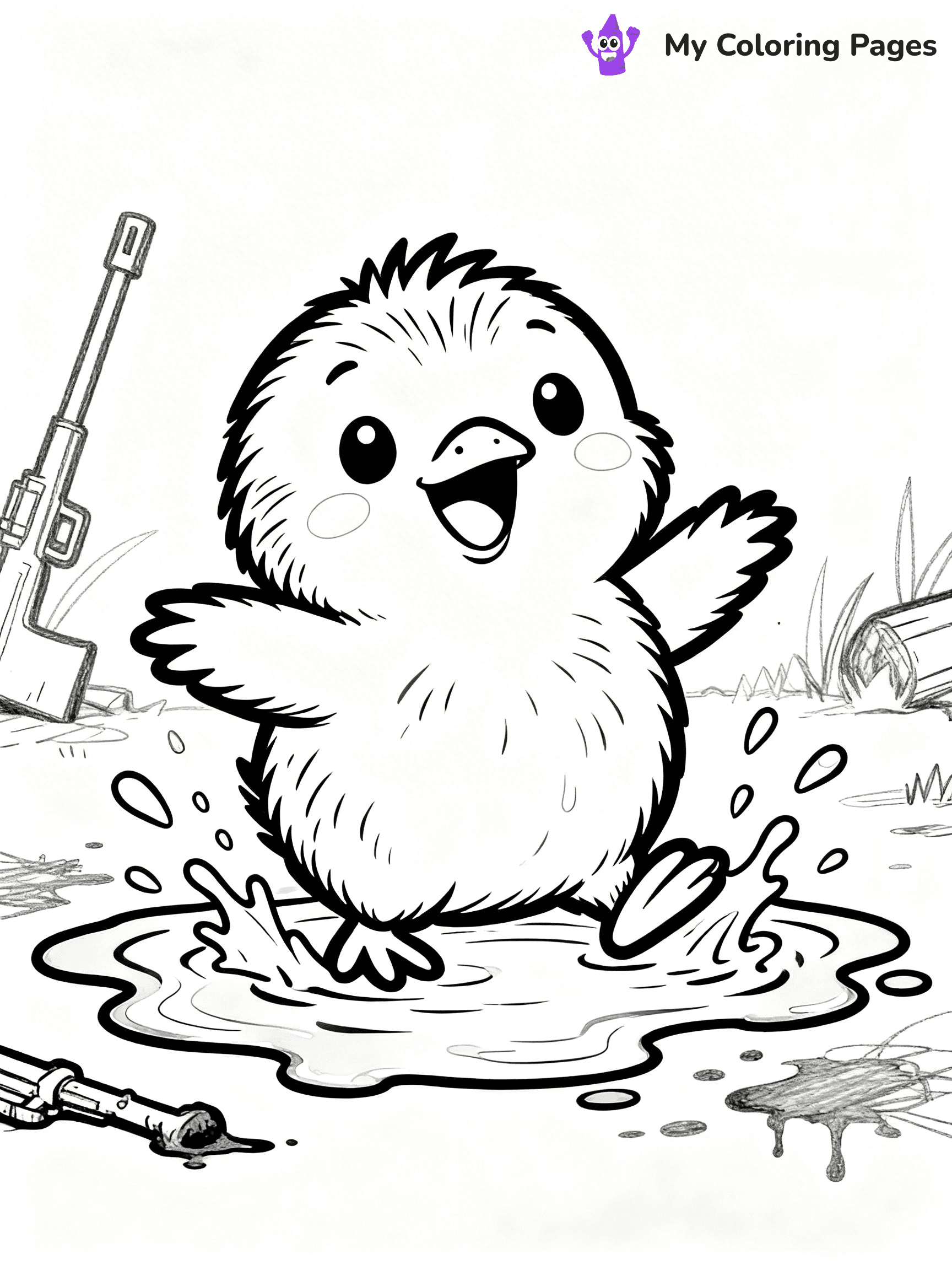 Kiwi Bird Coloring Pages - 24