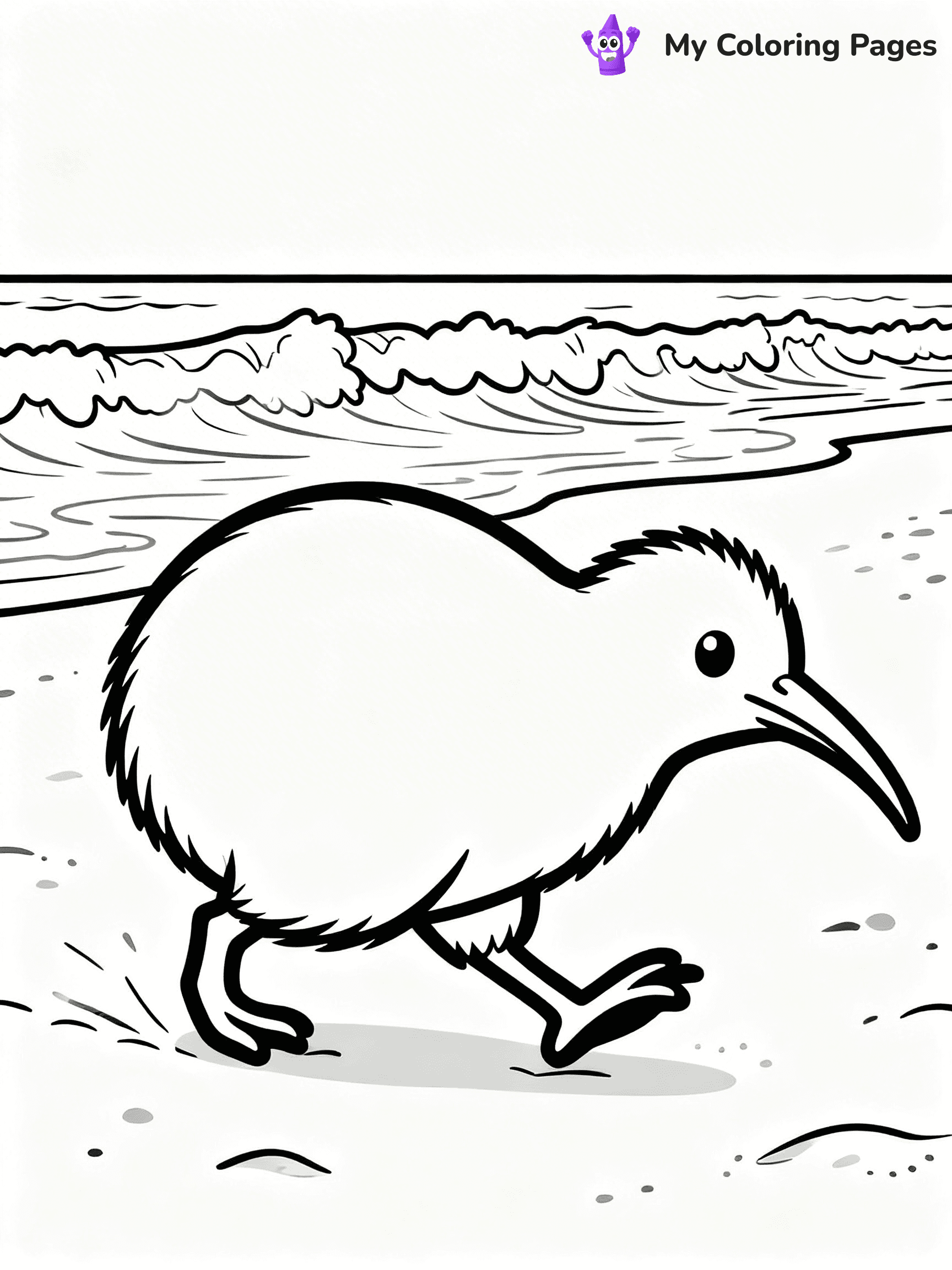 Kiwi Bird Coloring Pages - 10