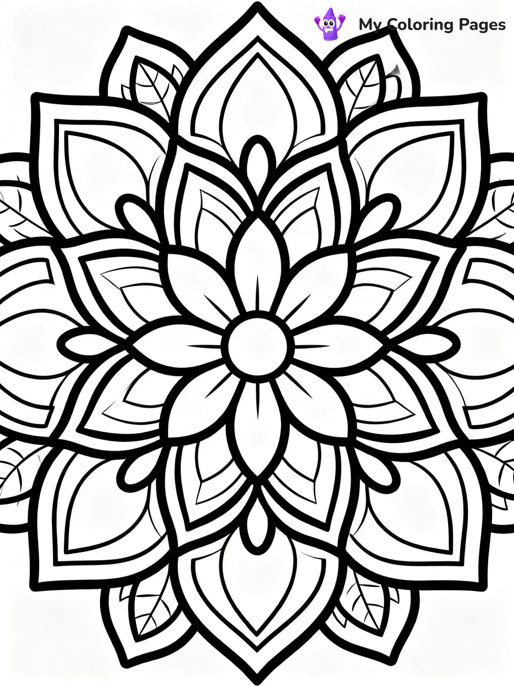 Unique Flower Coloring Pages - 36