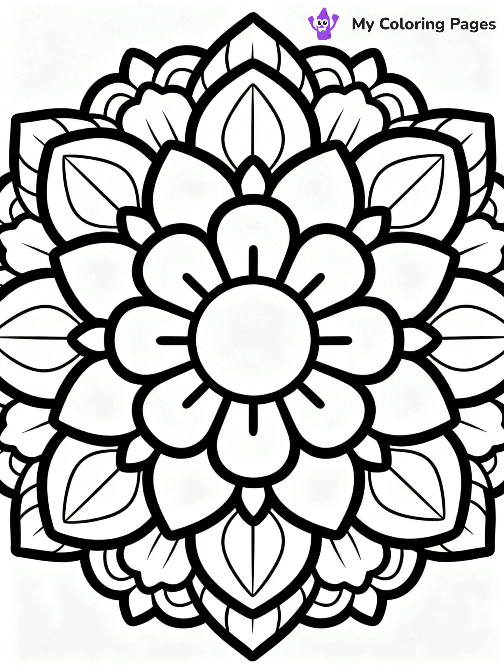 Unique Flower Coloring Pages - 35