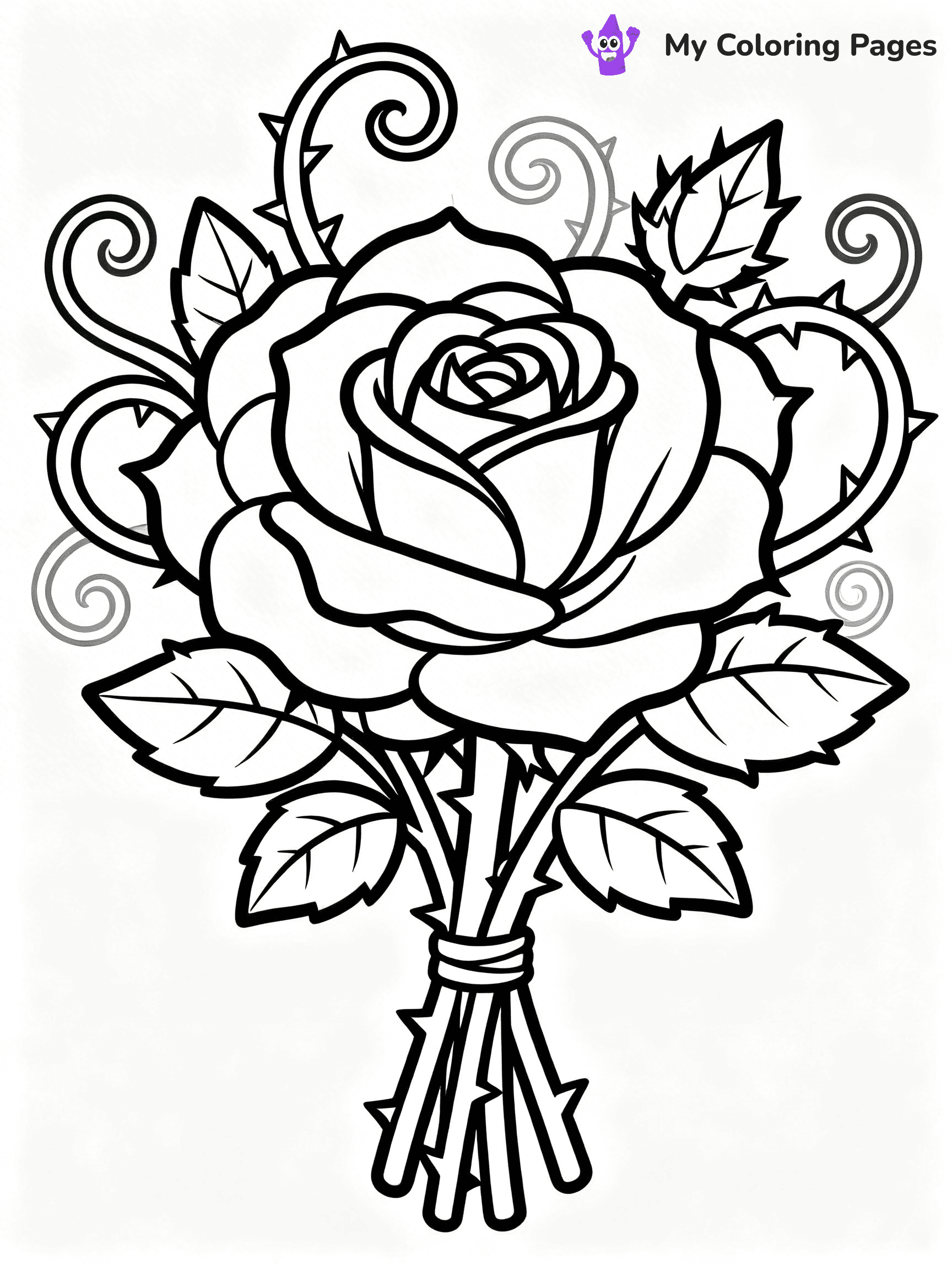 Unique Flower Coloring Pages - 34