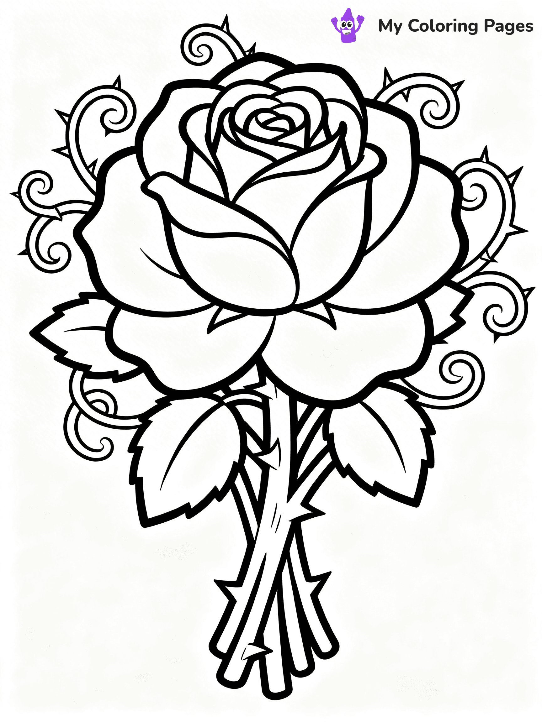 Unique Flower Coloring Pages - 33