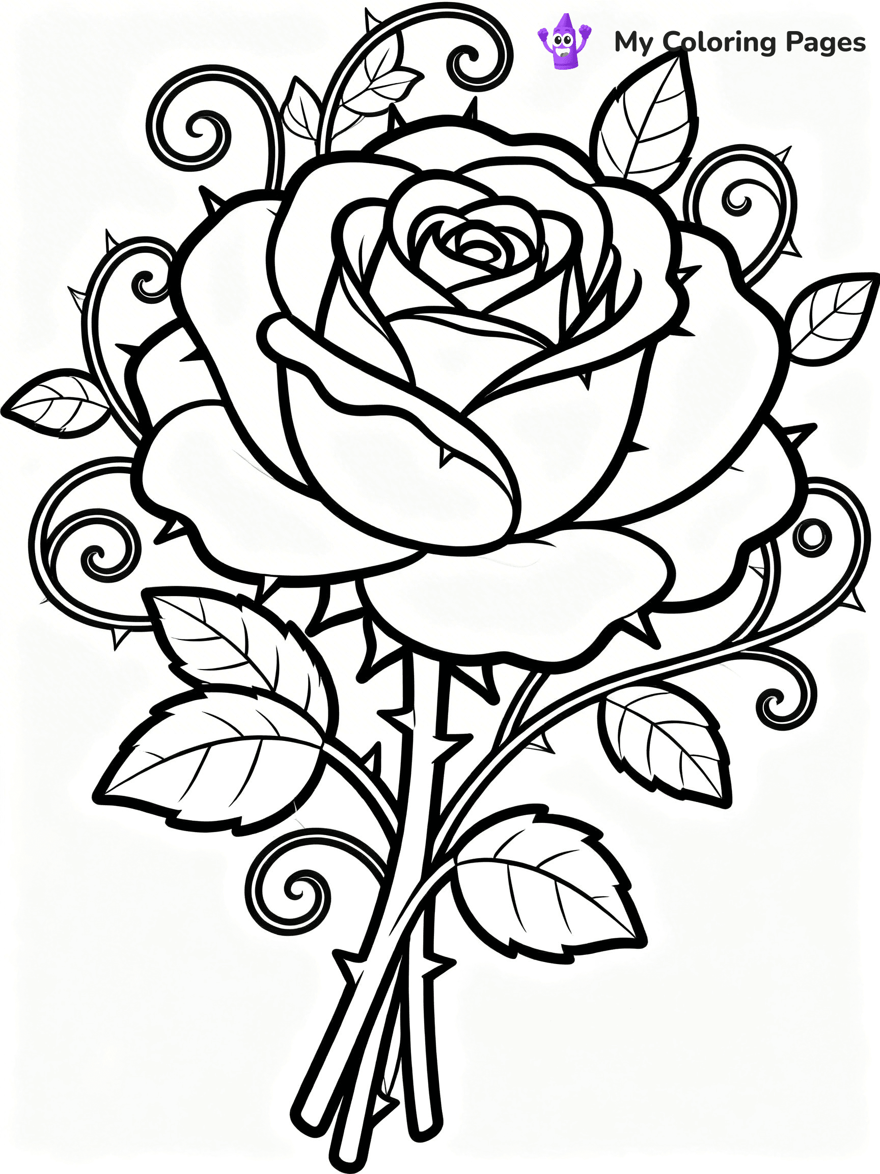 Unique Flower Coloring Pages - 31