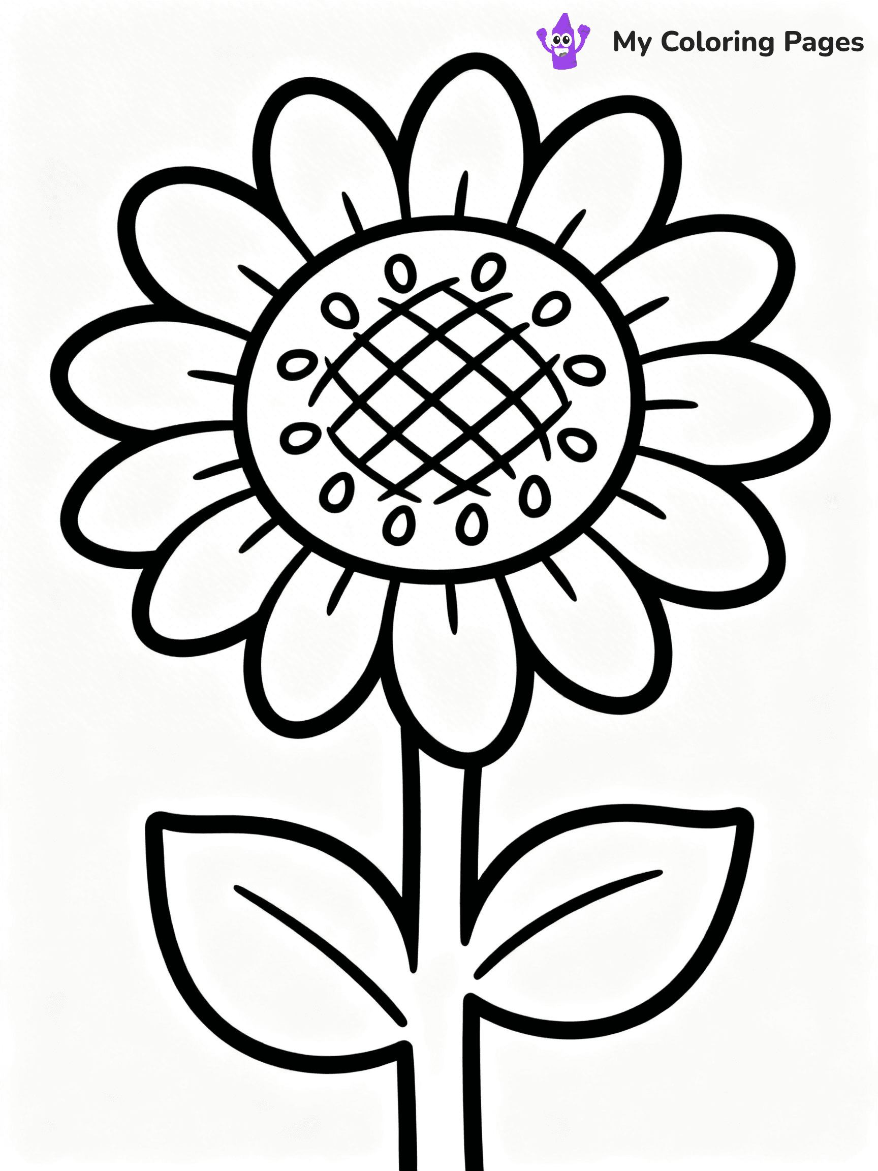 Unique Flower Coloring Pages - 26