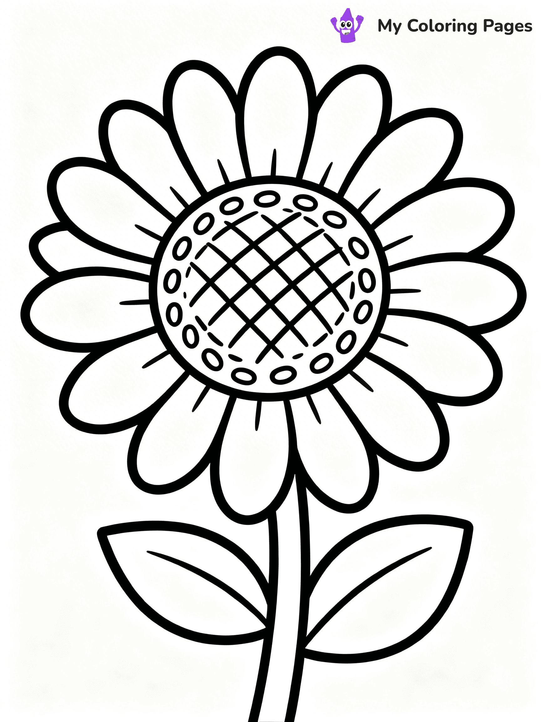 Unique Flower Coloring Pages - 25